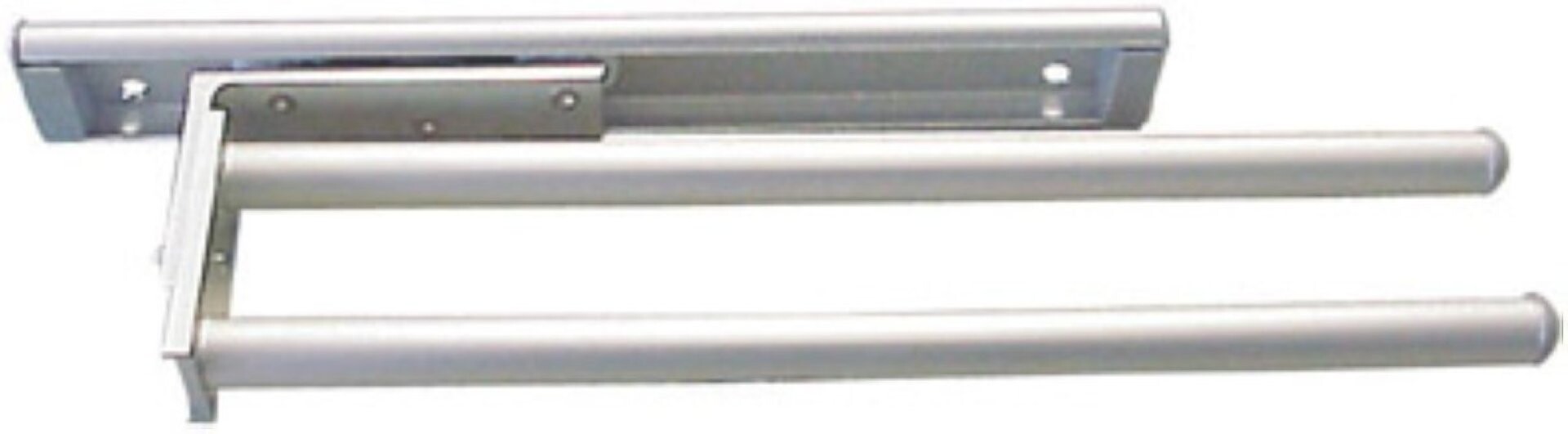 Fackelmann Handtuchhalter zweiarmig, Aluminium, Badmöbelmontage Fackelmann Handtuchhalter zweiarmig, Aluminium, Badmöbelmontage
