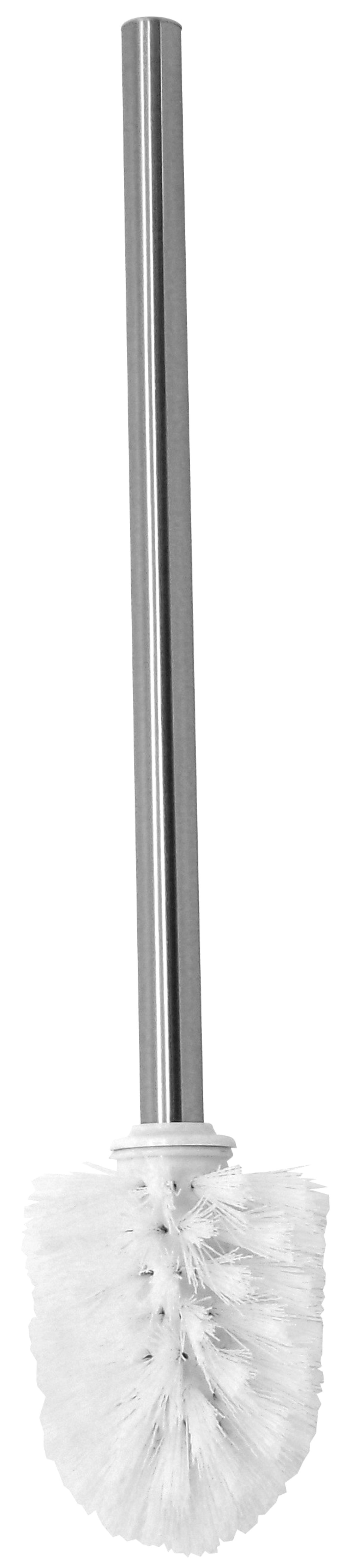 Fackelmann VISION Toilettenbürste, WC-Ersatzbürste, Weiß, Chrom glänzend Fackelmann VISION Toilettenbürste, WC-Ersatzbürste, Weiß, Chrom glänzend
