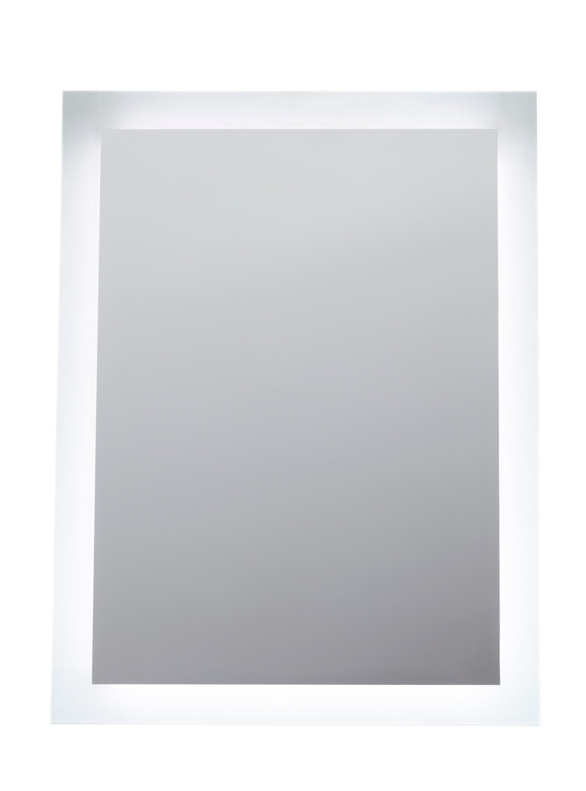 BadeDu SHINY LED Spiegel mit LED Uhr 60 x 80 cm