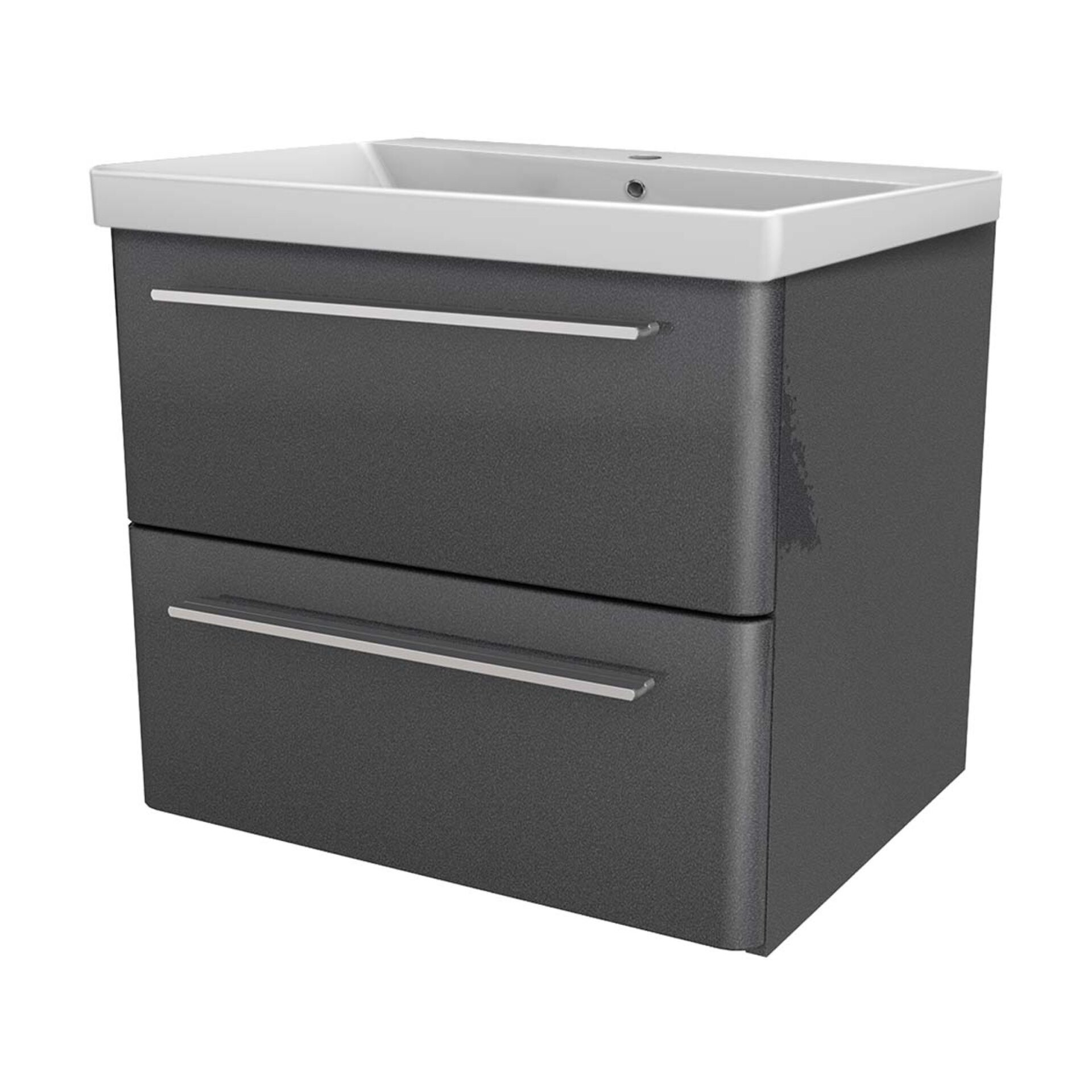 LANZET K8 Badmöbel Set 2-teilig, 60 cm, Grau, Keramikbecken LANZET K8 Badmöbel Set 2-teilig, 60 cm, Grau, Keramikbecken