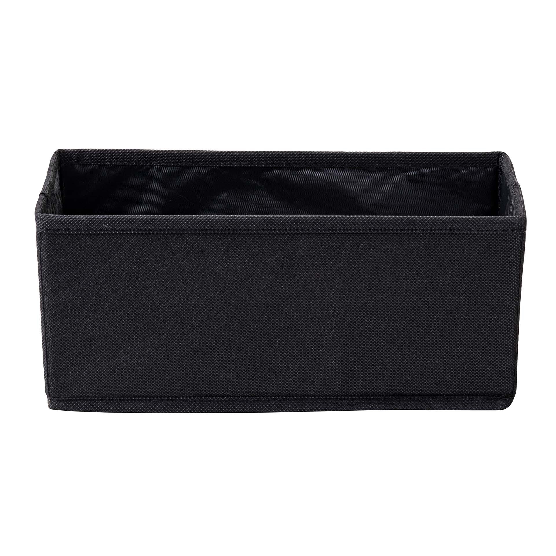 Fackelmann Aufbewahrungskorb 28 cm, Schwarz, faltbar Fackelmann Aufbewahrungskorb 28 cm, Schwarz, faltbar