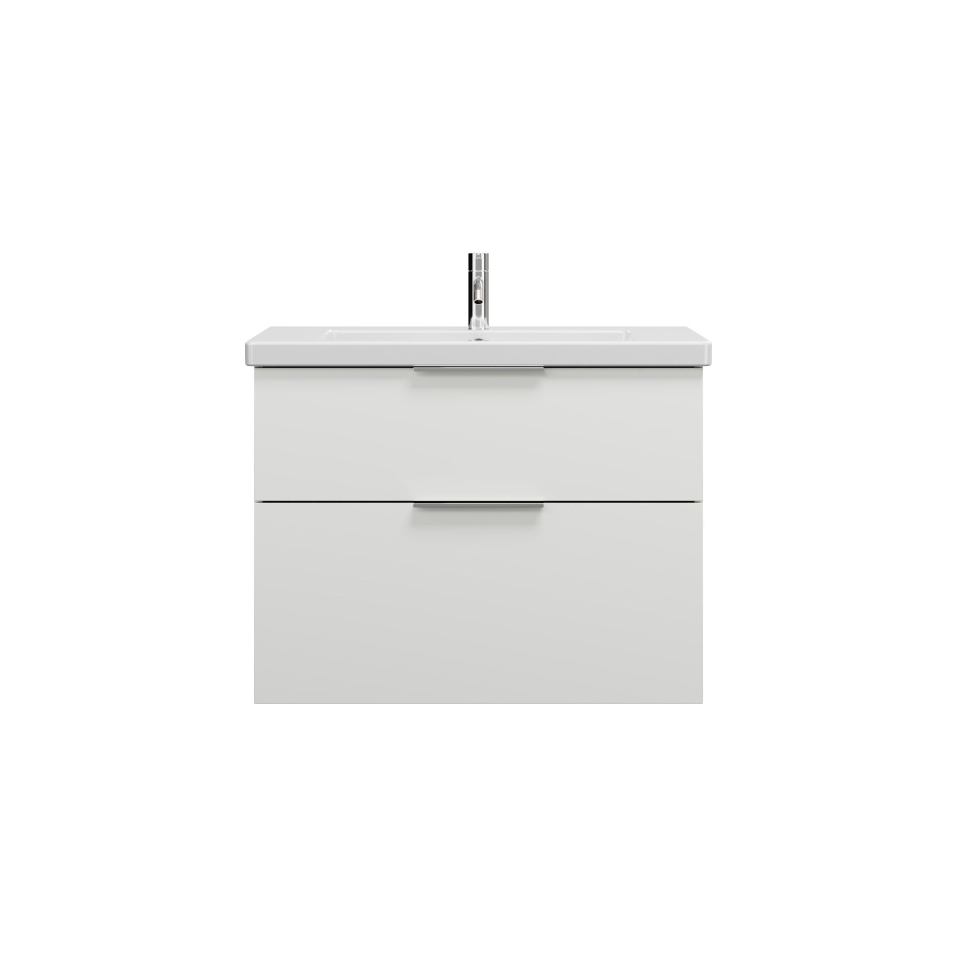 Burgbad EQIO Waschbecken mit Unterschrank 83 cm breit, Weiß Hochglanz, Waschbecken Keramik Weiß Burgbad EQIO Waschbecken mit Unterschrank 83 cm breit, Weiß Hochglanz, Waschbecken Keramik Weiß