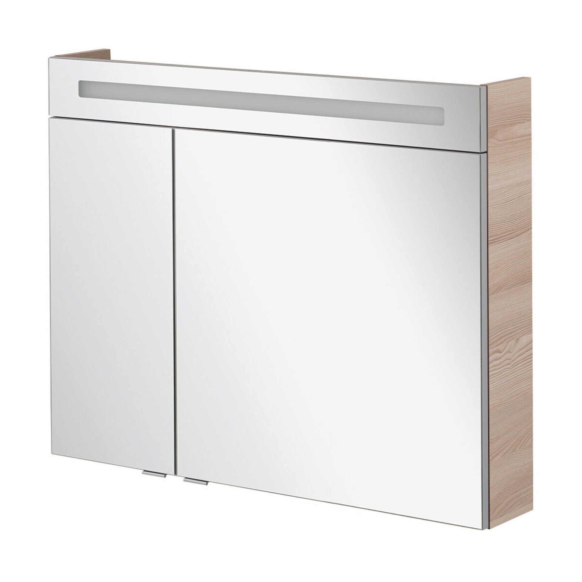 Fackelmann B.CLEVER LED Spiegelschrank 90 cm, Braun hell Fackelmann B.CLEVER LED Spiegelschrank 90 cm, Braun hell