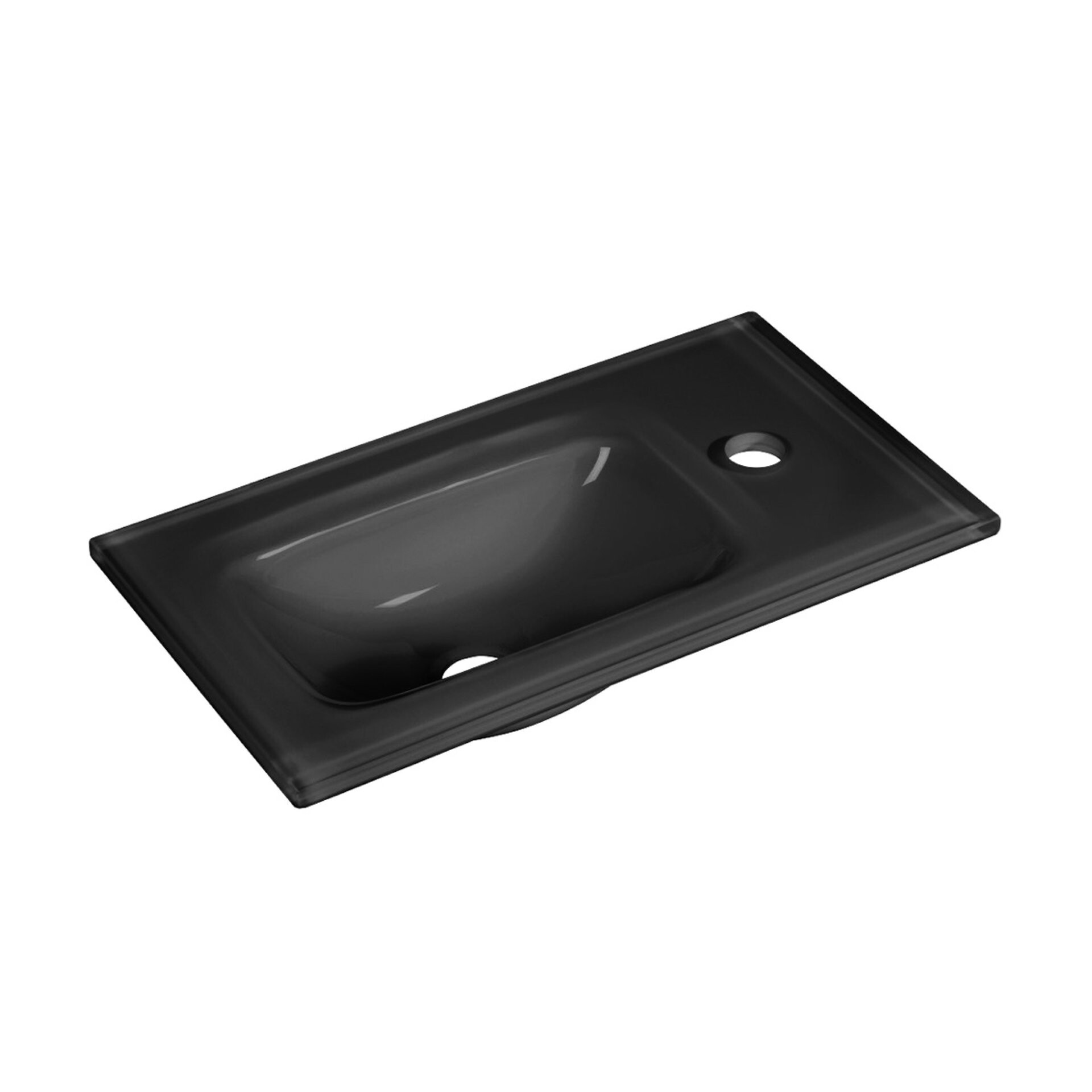 Fackelmann SBC LUNA Gäste WC Set 3-teilig 45 cm, Anthrazit, Glas Anthrazit, LED-Spiegel Fackelmann SBC LUNA Gäste WC Set 3-teilig 45 cm, Anthrazit, Glas Anthrazit, LED-Spiegel