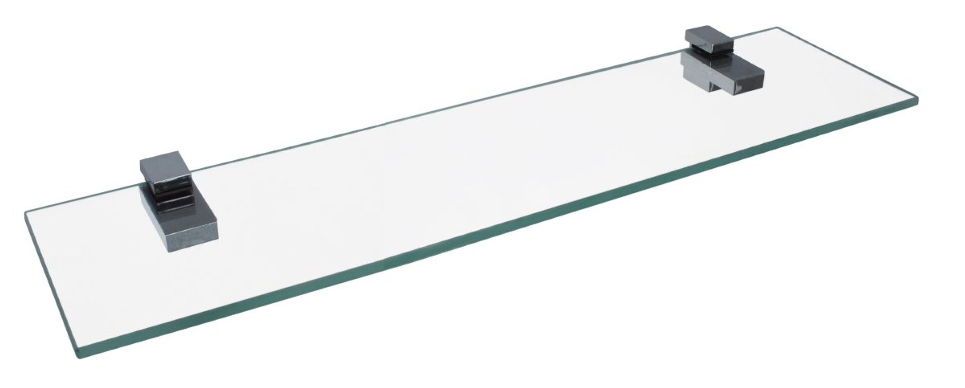 Fackelmann Glasablage 40 cm, 2 Halter für Wandmontage