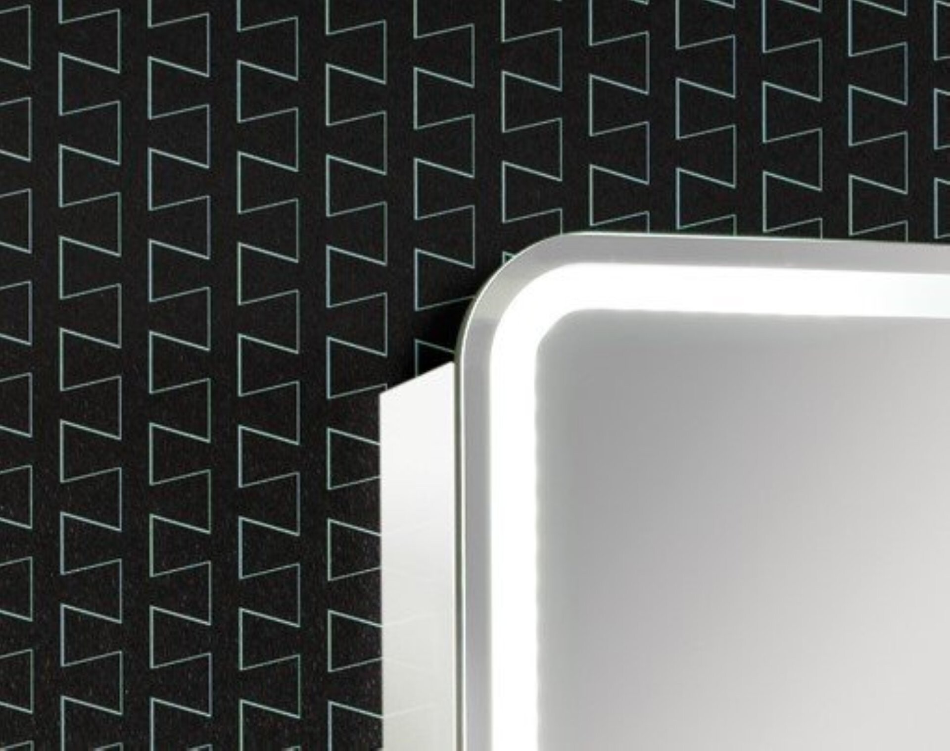 Lanzet M9 Spiegelschrank 120 cm mit umlaufender LED-Beleuchtung, Weiß