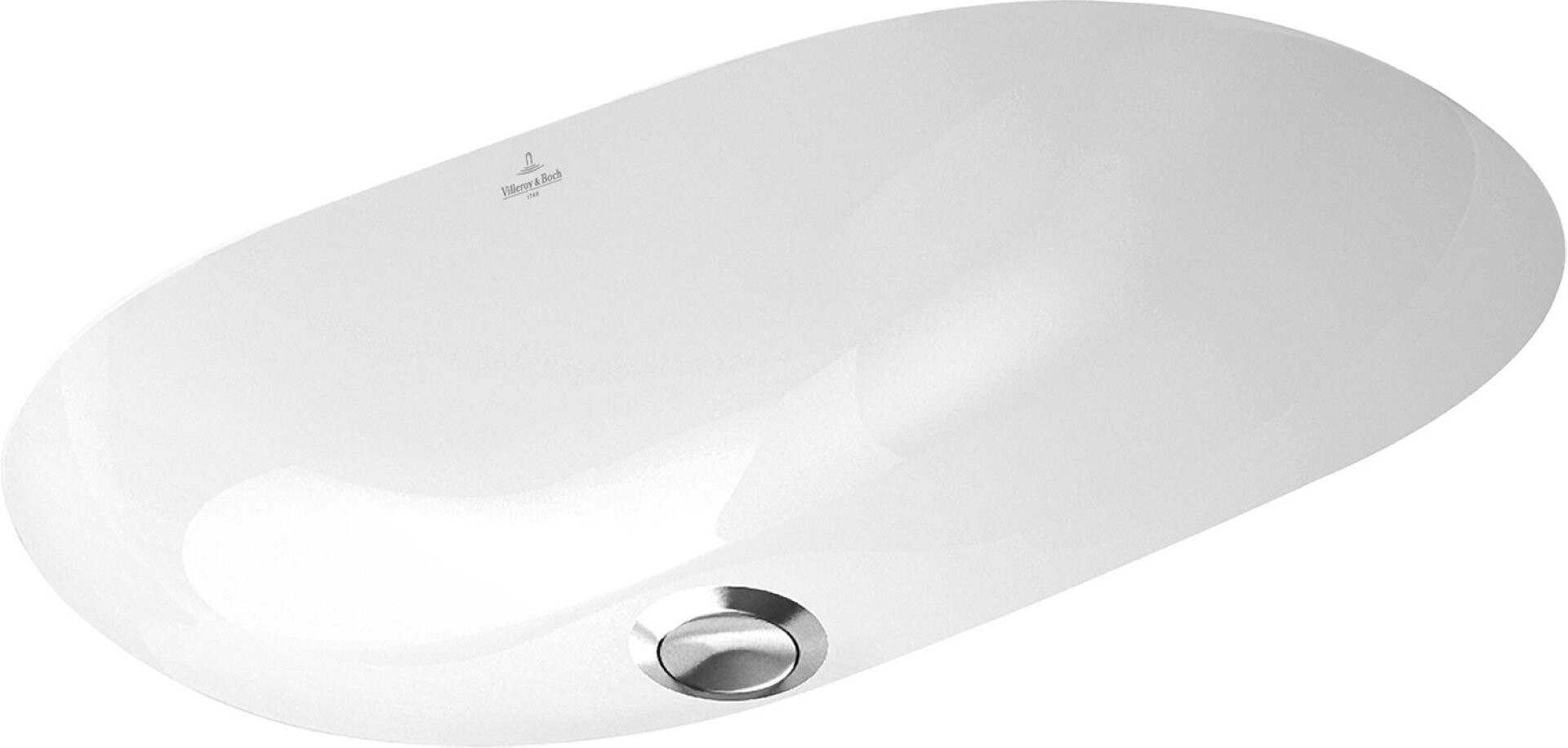 VILLEROY & BOCH O.NOVO Waschbecken Keramik 60 cm breit, Weiß, mit Überlauf, CeramicPlus VILLEROY & BOCH O.NOVO Waschbecken Keramik 60 cm breit, Weiß, mit Überlauf, CeramicPlus