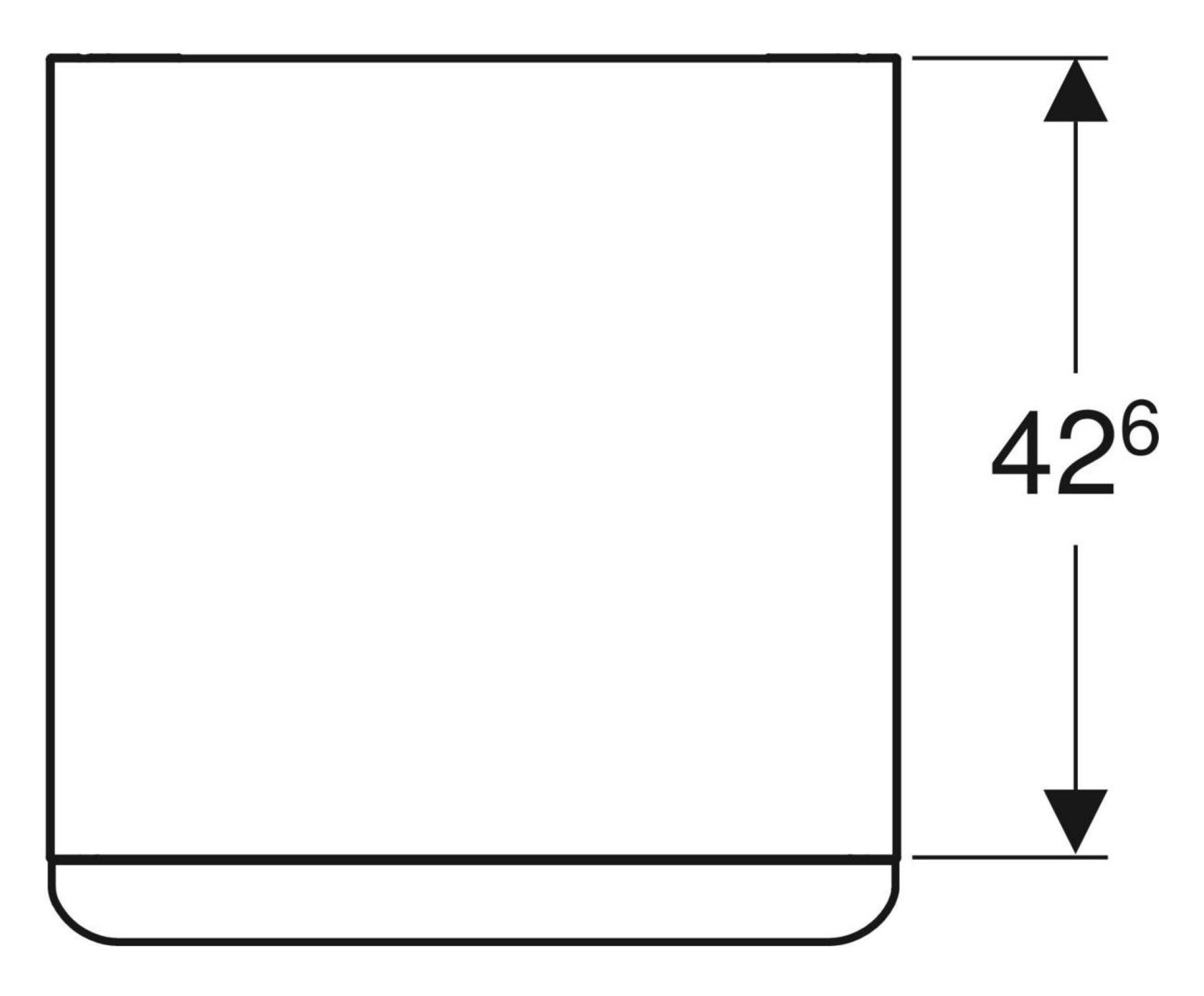 GEBERIT SMYLE SQUARE Seitenschrank 45 cm breit, Weiß, 2 Schubladen GEBERIT SMYLE SQUARE Seitenschrank 45 cm breit, Weiß, 2 Schubladen
