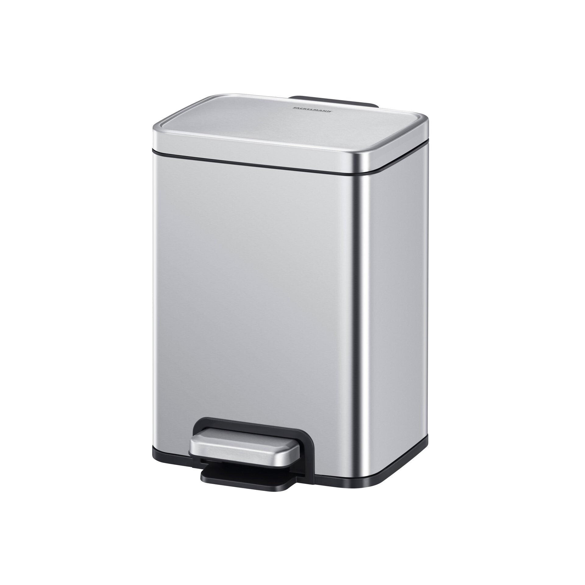 Fackelmann CHICAGO Mülleimer 6L, Silber matt