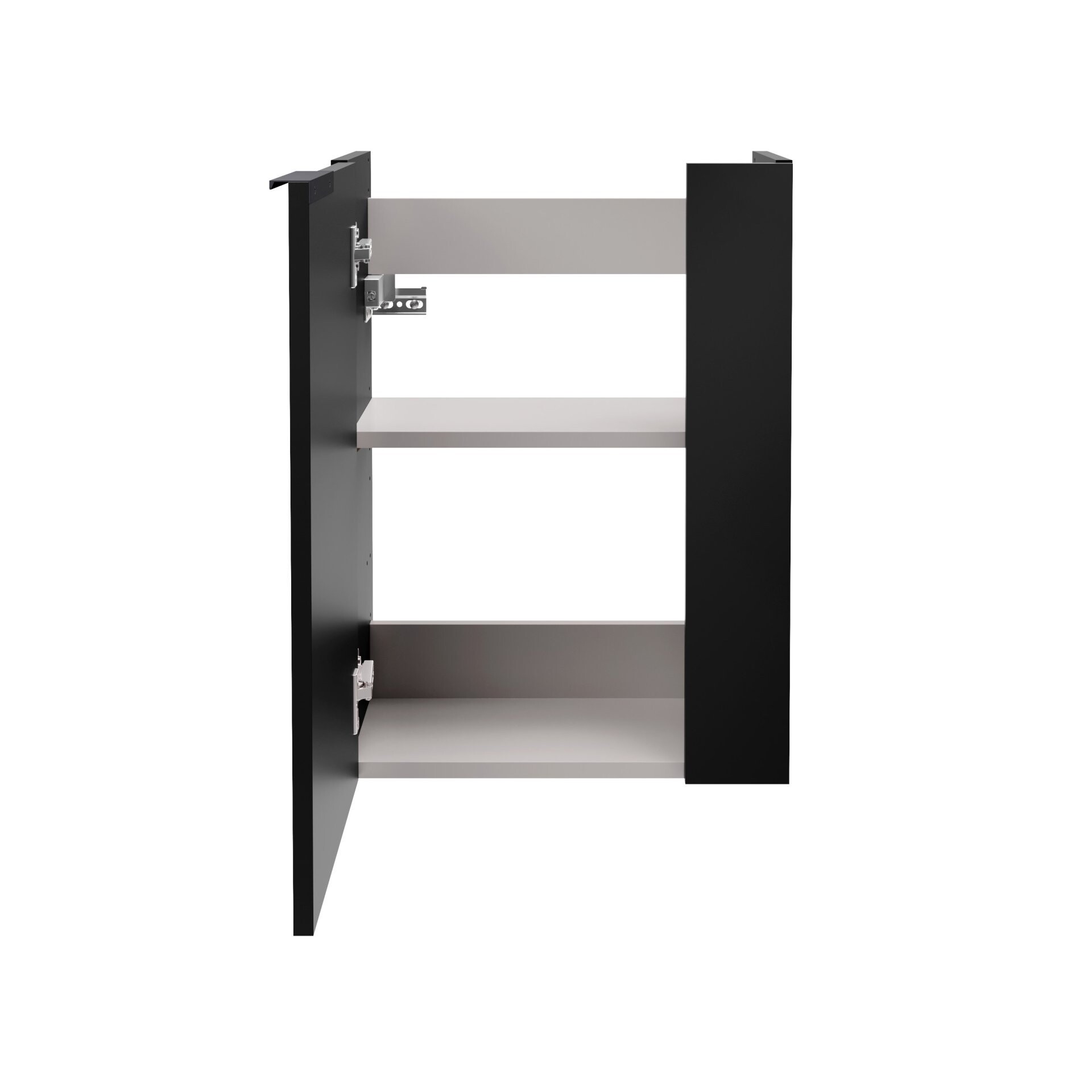 Fackelmann SBC B.PARIS Waschbeckenunterschrank 45 cm, Schwarz matt, links Fackelmann SBC B.PARIS Waschbeckenunterschrank 45 cm, Schwarz matt, links