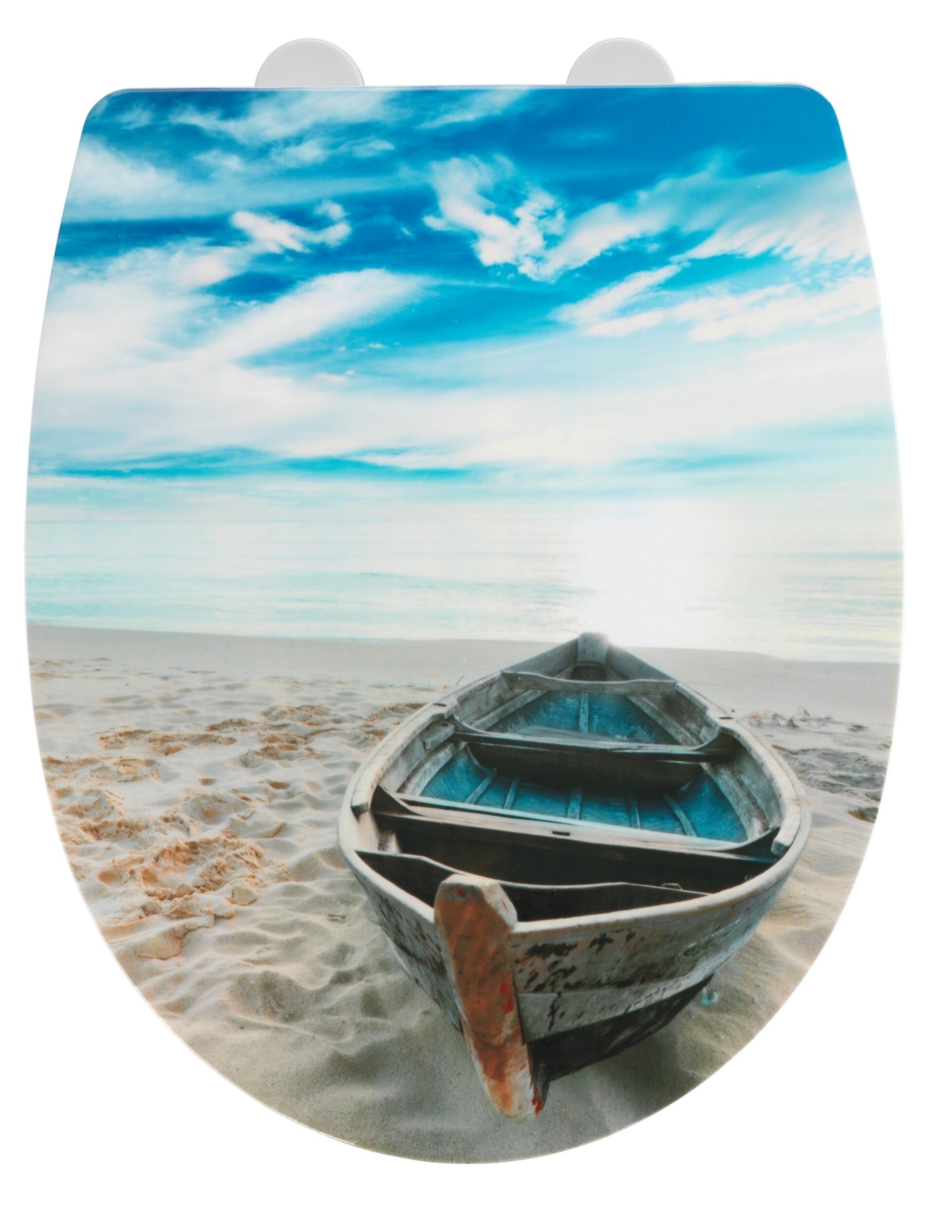 WENKO BOAT WC-Sitz, glänzend, Thermoplast