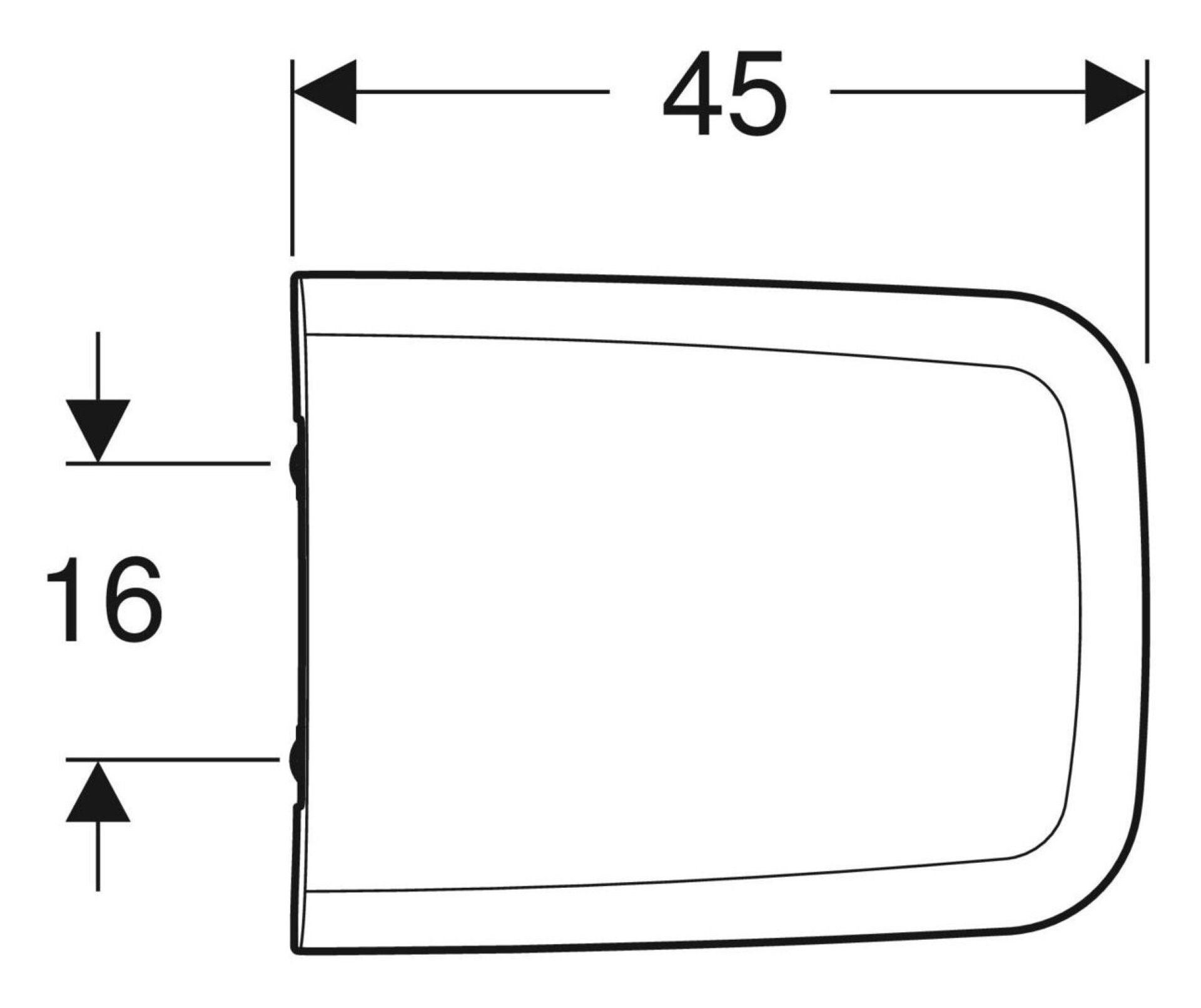 GEBERIT ICON SQUARE WC-Sitz, Weiß, mit Absenkautomatik