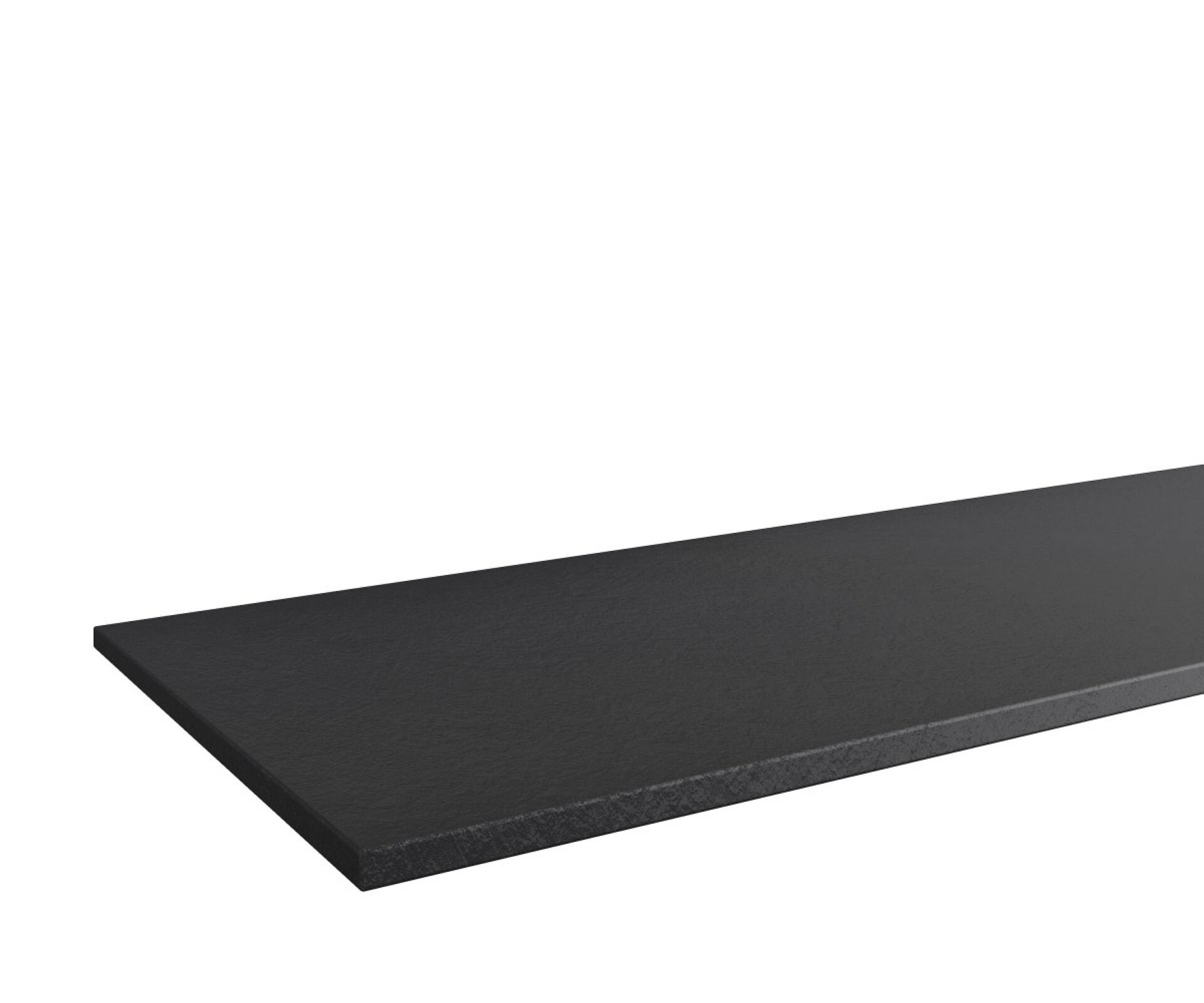 Fackelmann OXFORD Waschtischplatte 150,6 cm, Schwarz Schieferstruktur Fackelmann OXFORD Waschtischplatte 150,6 cm, Schwarz Schieferstruktur