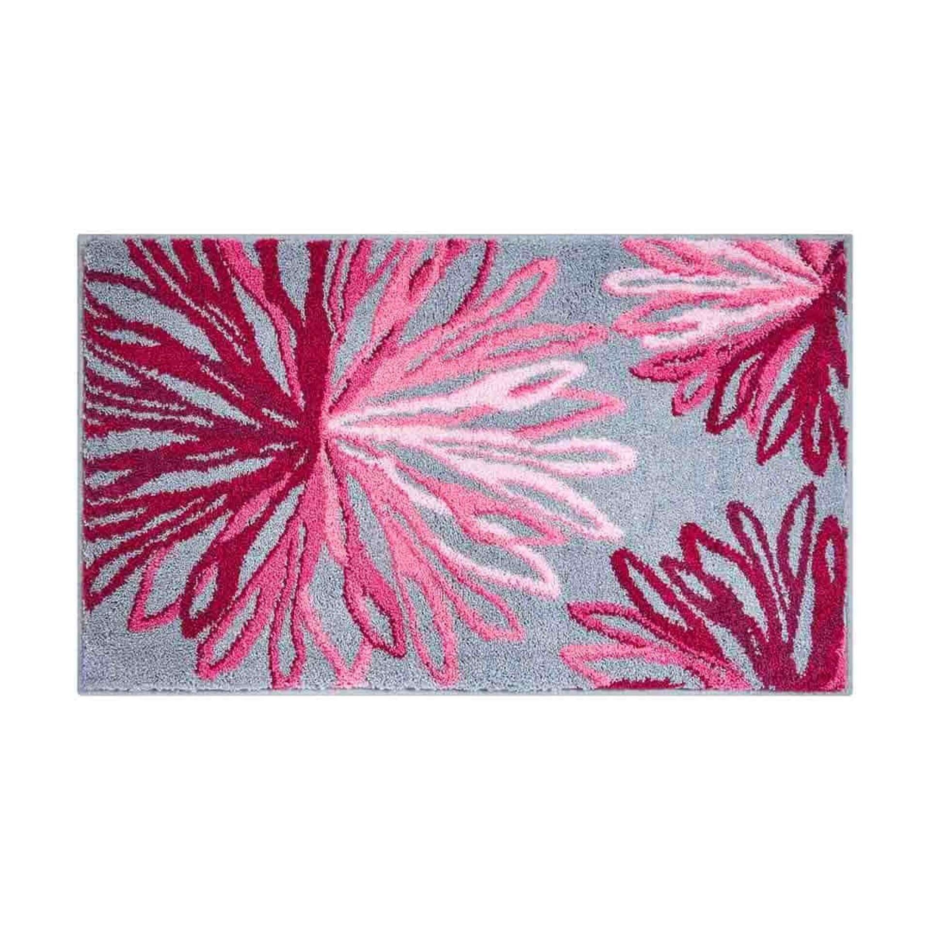 GRUND ART Badematte 70 x 120 cm Rosa/Grau GRUND ART Badematte 70 x 120 cm Rosa/Grau