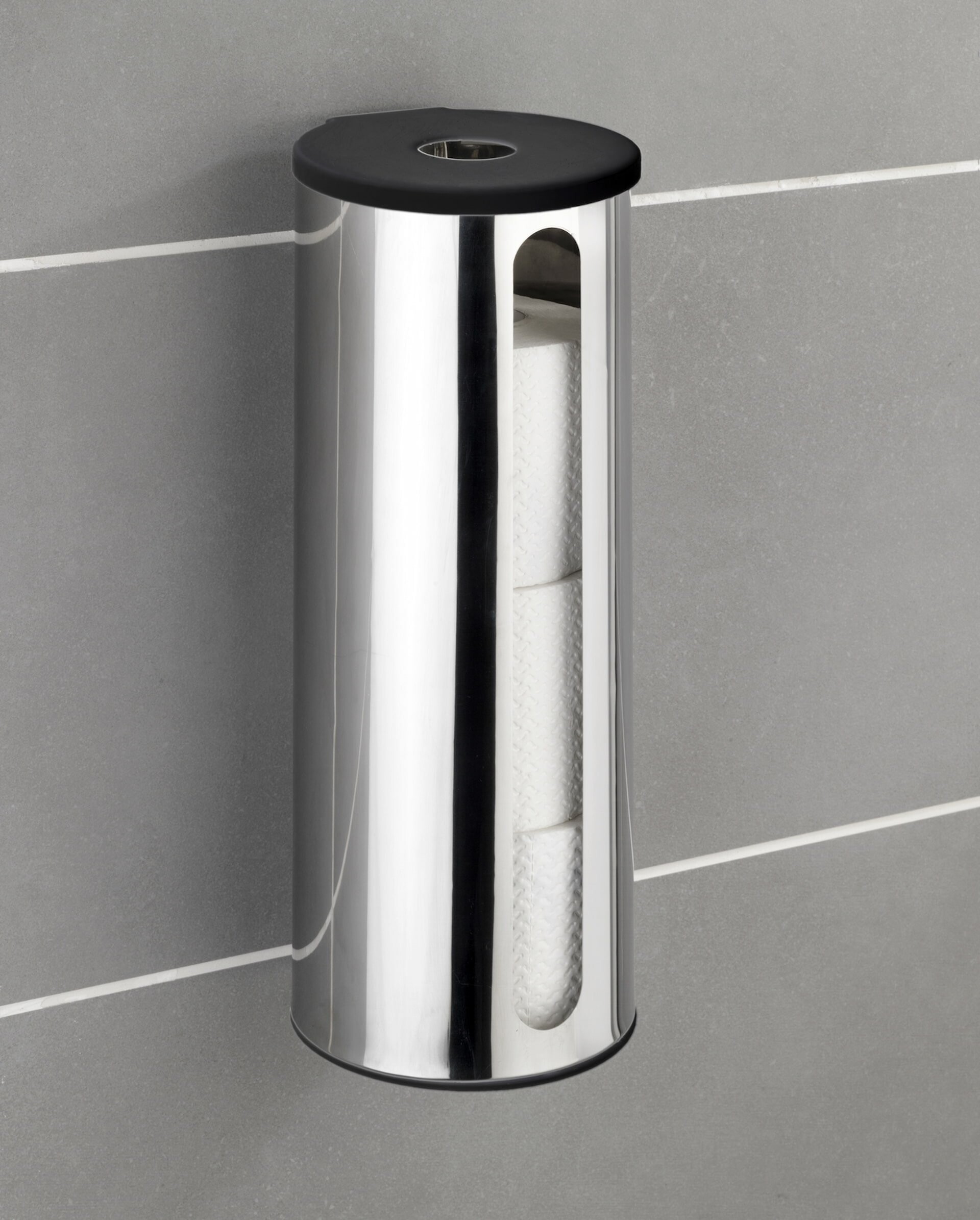 WENKO DETROIT Toilettenpapier Ersatzrollenhalter, Chrom glänzend, Edelstahl, Turbo-Loc® WENKO DETROIT Toilettenpapier Ersatzrollenhalter, Chrom glänzend, Edelstahl, Turbo-Loc®
