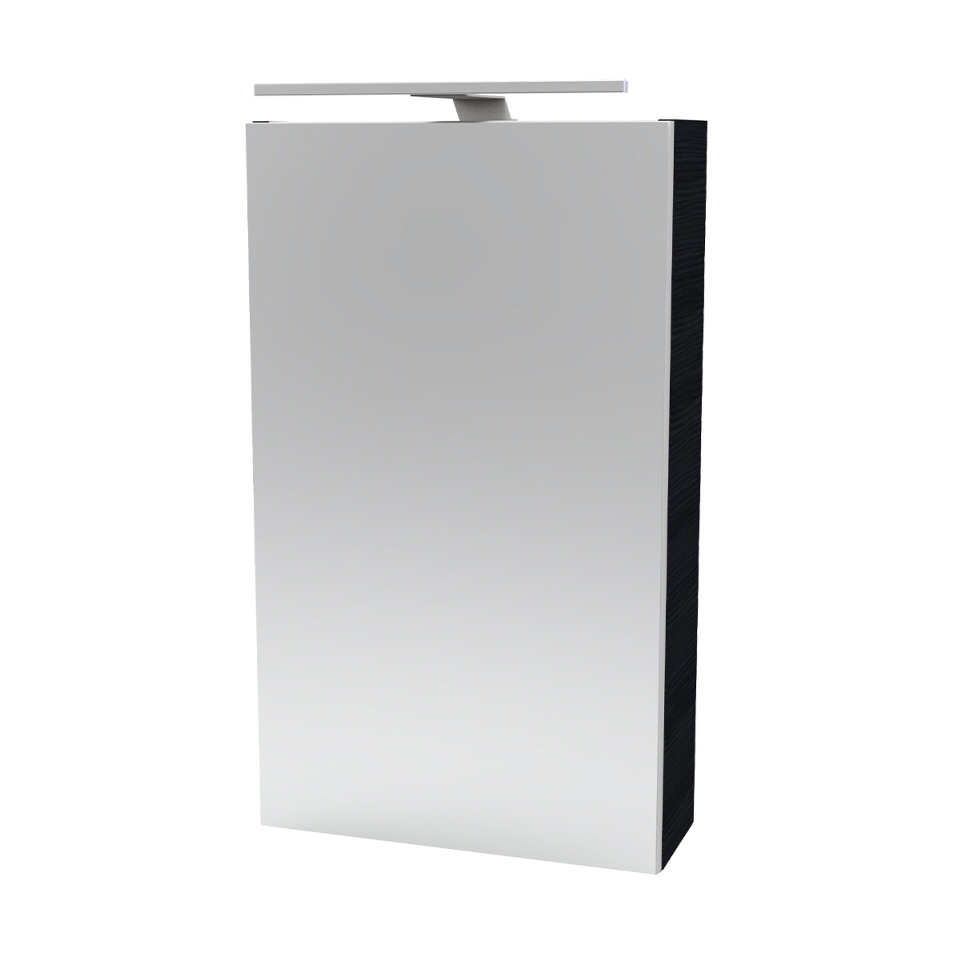 Fackelmann SBC B.PERFEKT Gäste-WC Spiegelschrank 40 cm, Anthrazit Holzoptik, links Fackelmann SBC B.PERFEKT Gäste-WC Spiegelschrank 40 cm, Anthrazit Holzoptik, links