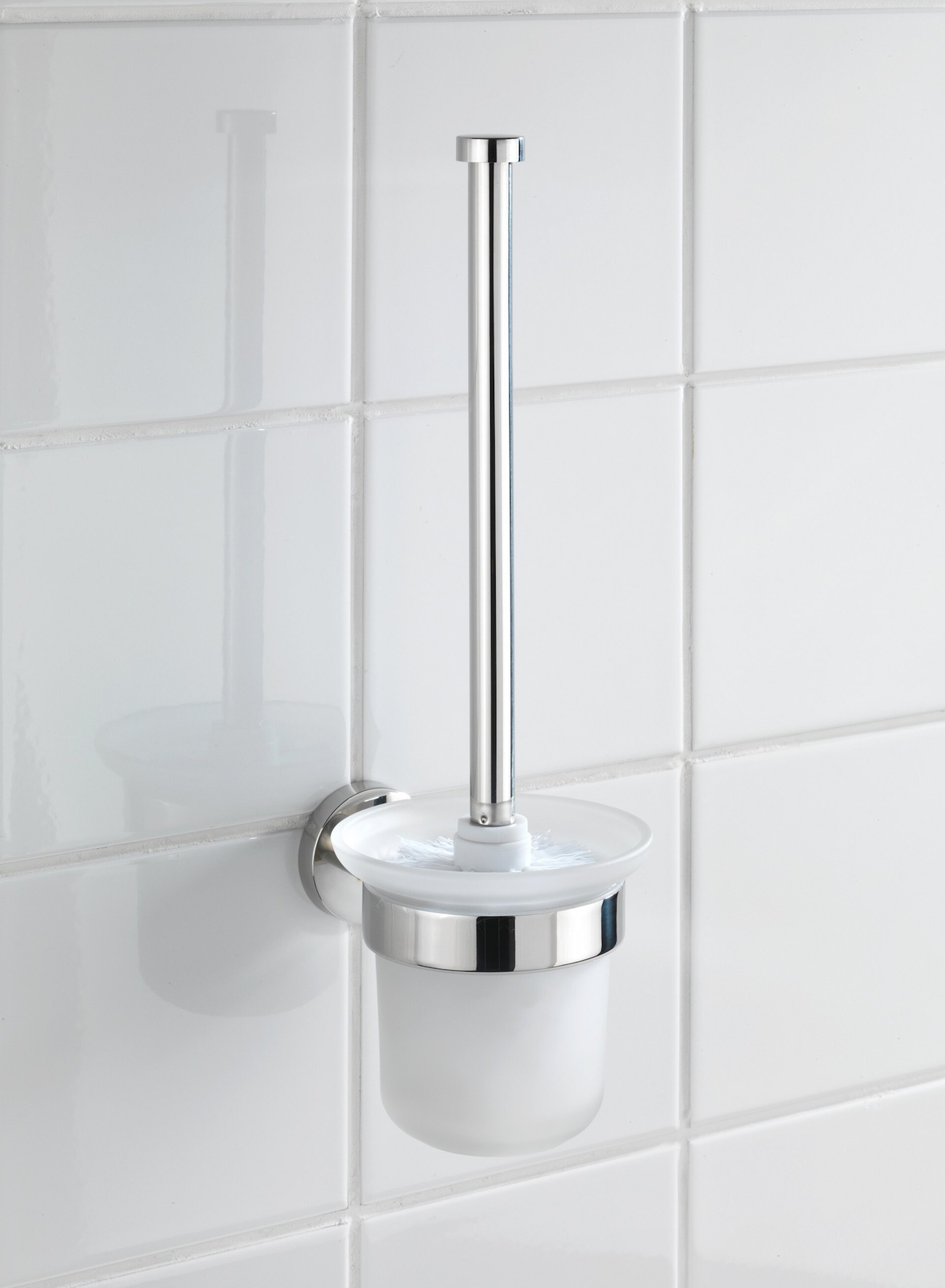WENKO BOSIO WC-Garnitur, Chrom glänzend, Edelstahl rostfrei WENKO BOSIO WC-Garnitur, Chrom glänzend, Edelstahl rostfrei