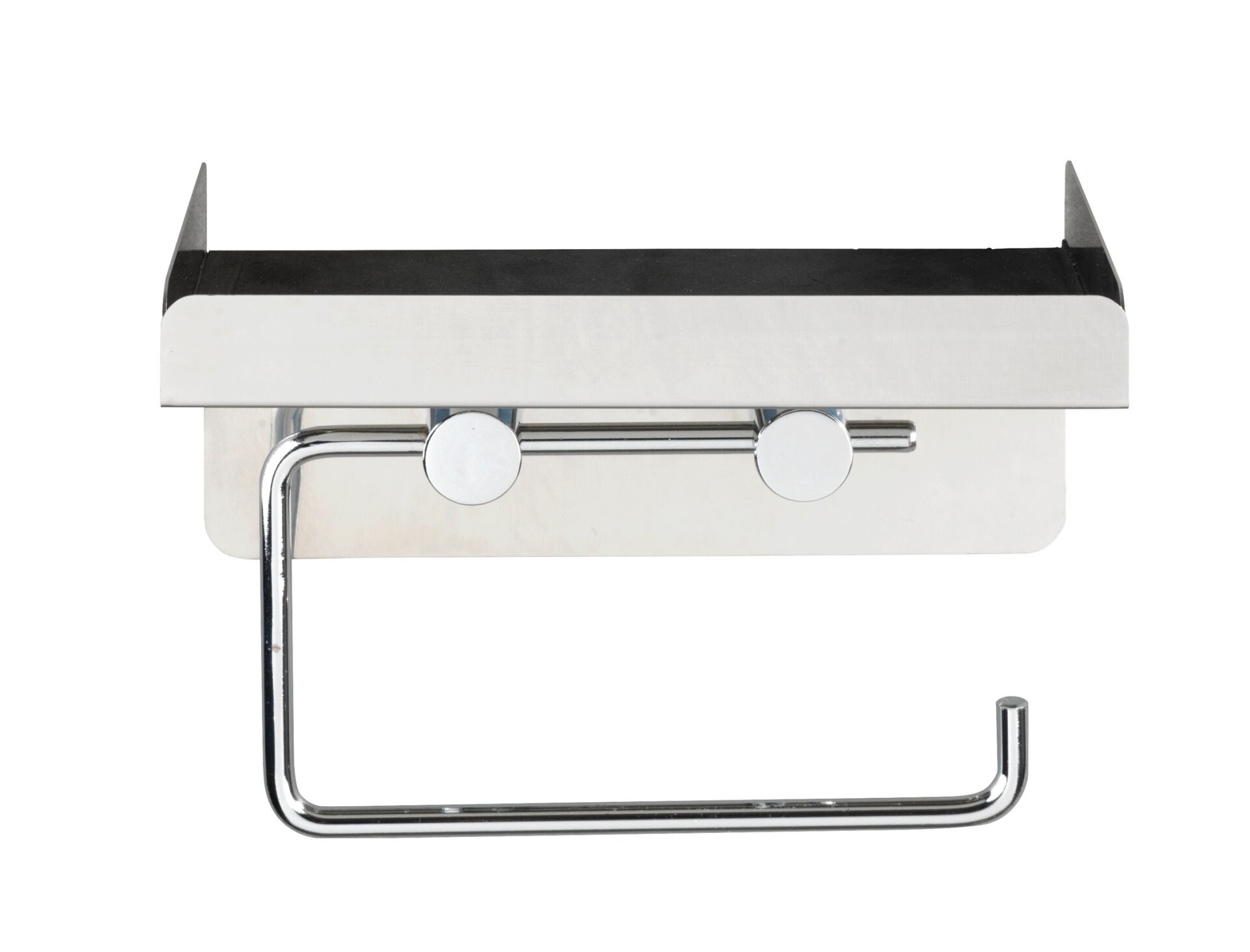 WENKO Toilettenpapierhalter 2 in 1, mit Ablage, Edelstahl rostfrei WENKO Toilettenpapierhalter 2 in 1, mit Ablage, Edelstahl rostfrei