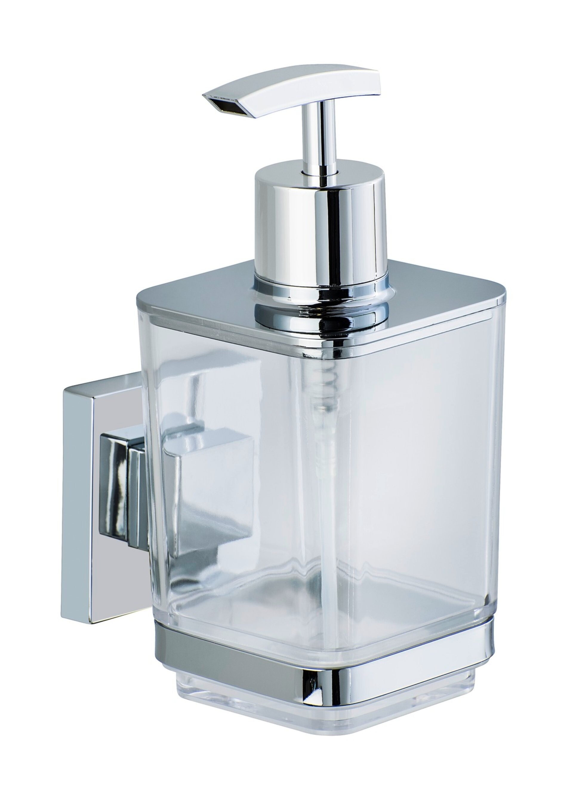 WENKO QUADRO Seifenspender, Edelstahl, Befestigen ohne bohren, Vacuum-Loc® WENKO QUADRO Seifenspender, Edelstahl, Befestigen ohne bohren, Vacuum-Loc®