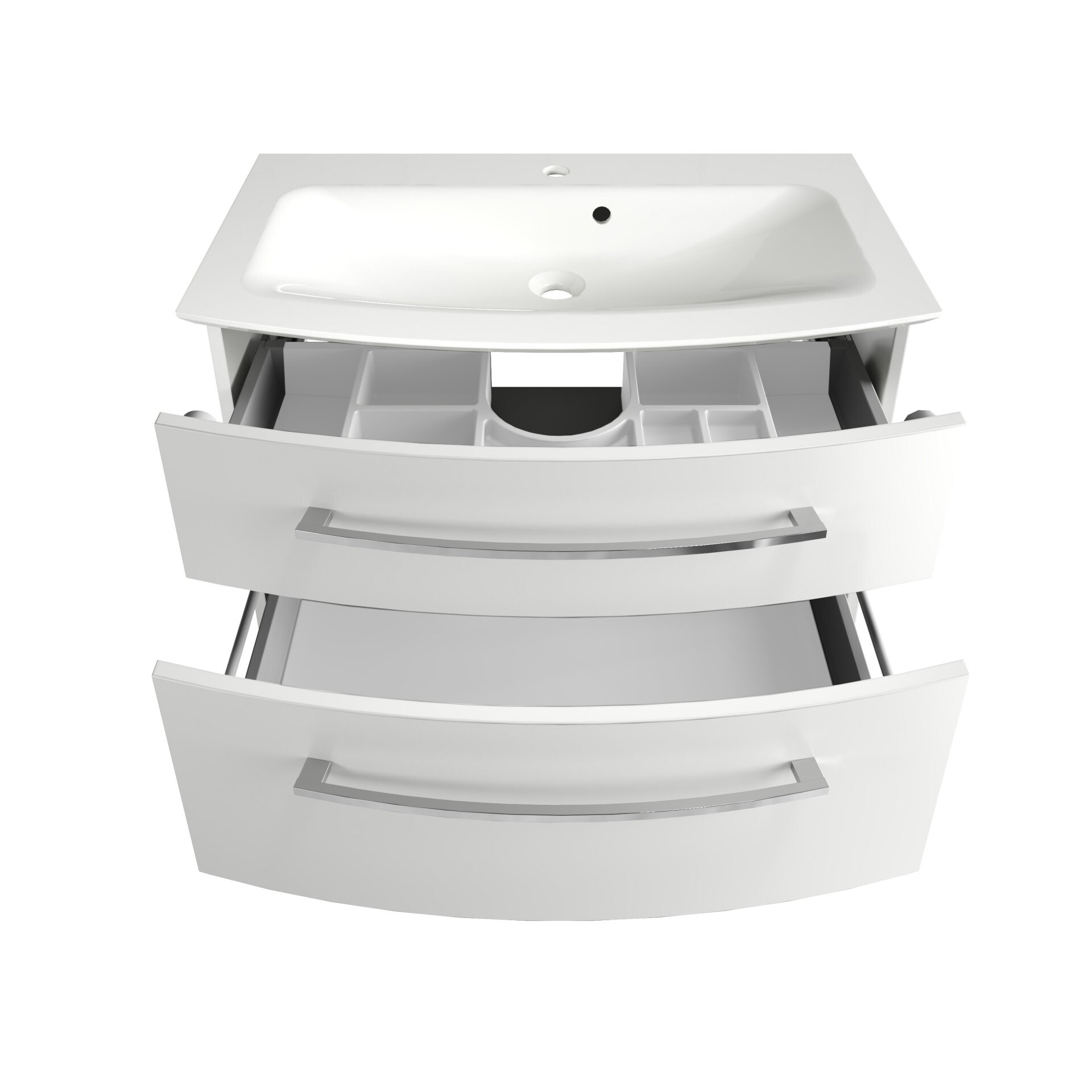 Fackelmann B.STYLE Badmöbel Set 5-teilig, 83 cm, Weiß + Spiegel + 2 Badschränke Fackelmann B.STYLE Badmöbel Set 5-teilig, 83 cm, Weiß + Spiegel + 2 Badschränke