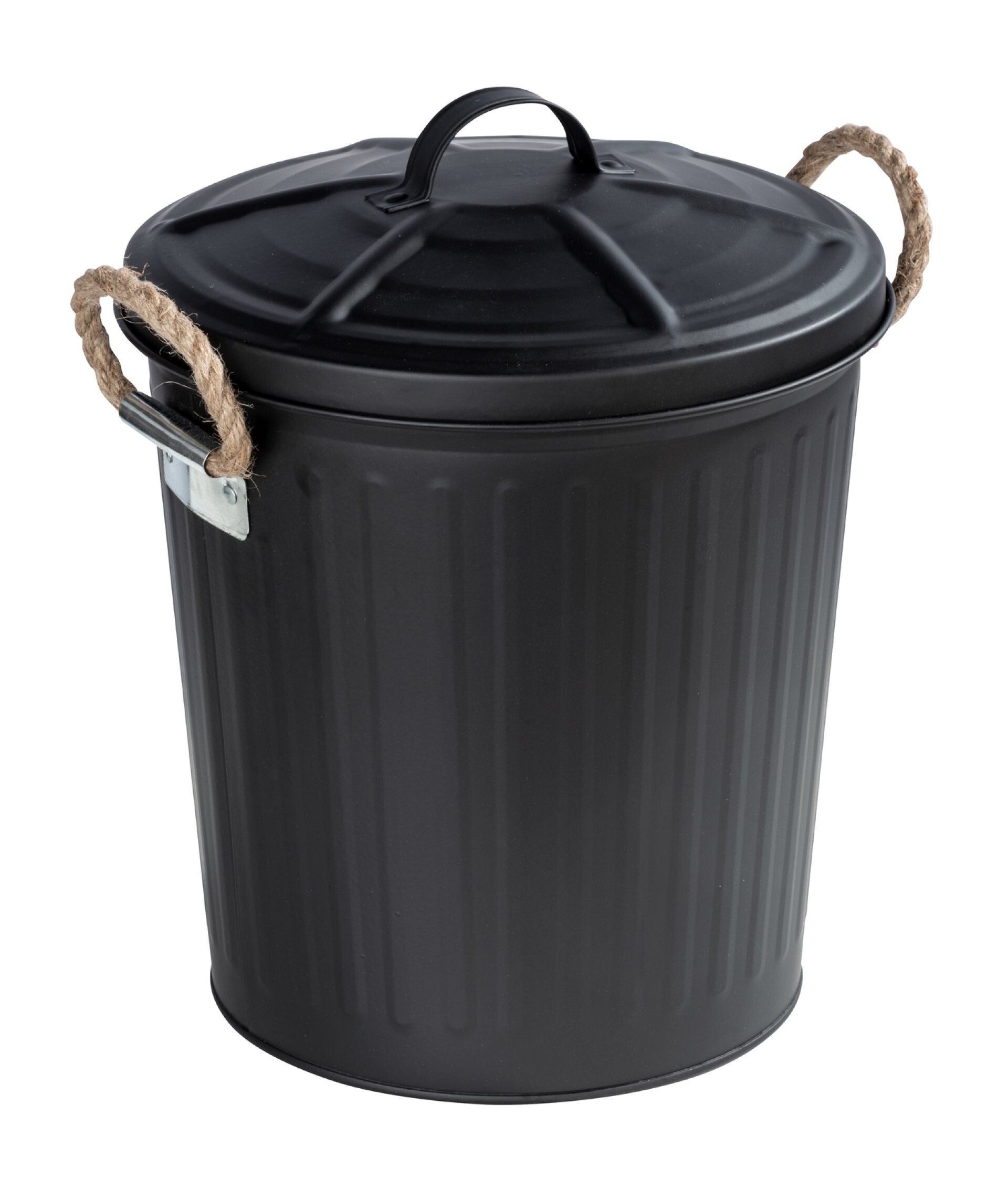 WENKO GARA Kosmetikeimer 6 Liter, Schwarz matt