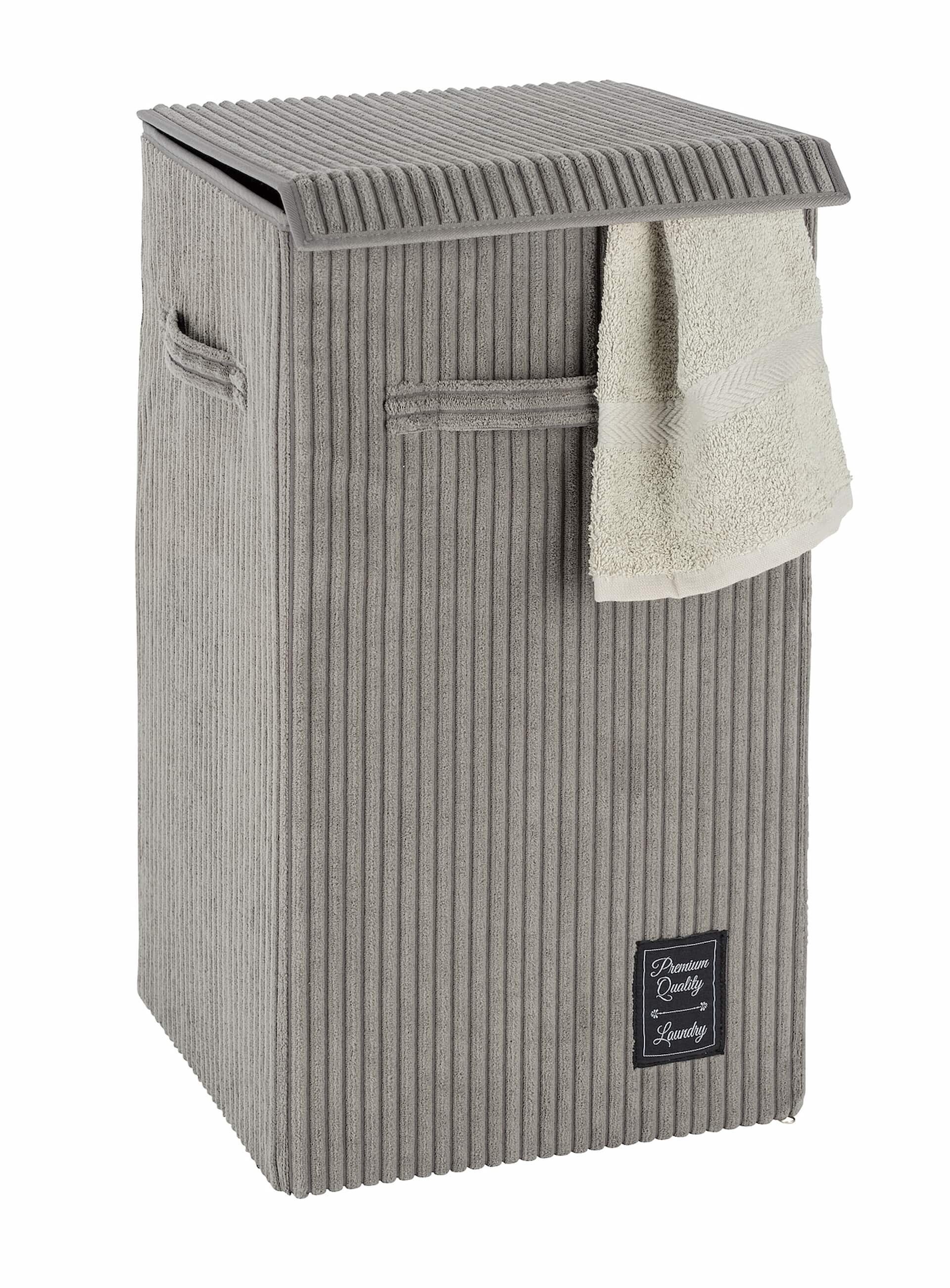 WENKO CORA Wäschekorb 63 Liter, Grau WENKO CORA Wäschekorb 63 Liter, Grau