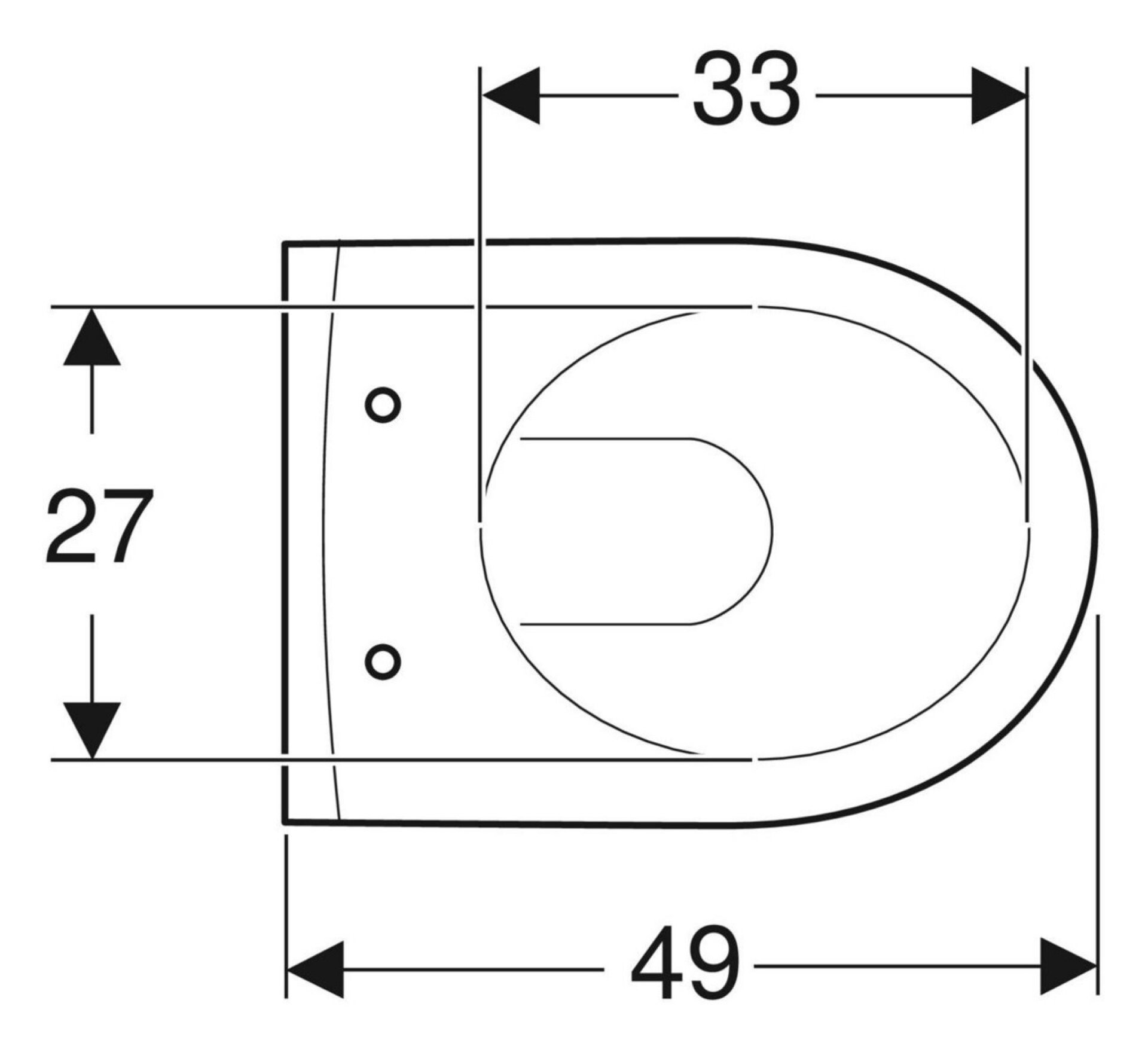 GEBERIT ICON Tiefspül-WC 49 cm, Weiß, verkürzt, KeraTect, wandhängend GEBERIT ICON Tiefspül-WC 49 cm, Weiß, verkürzt, KeraTect, wandhängend