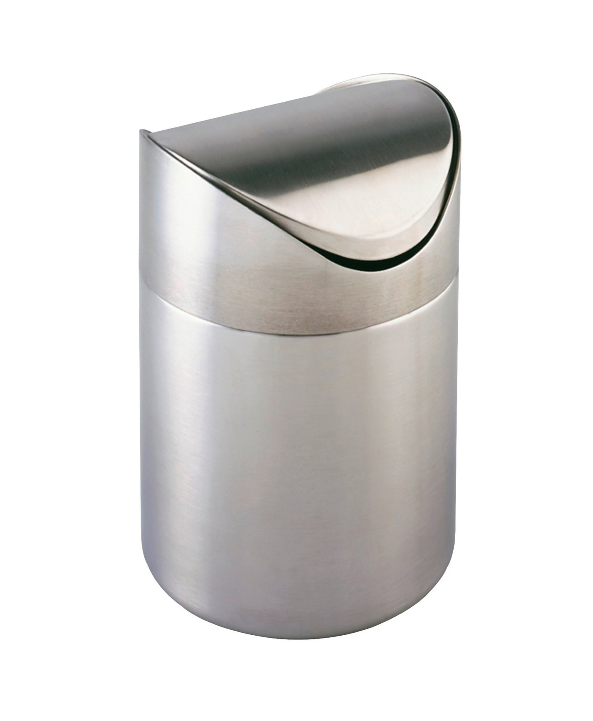 WENKO OTRANTO Kosmetikeimer 3 Liter, Silber, Edelstahl rostfrei