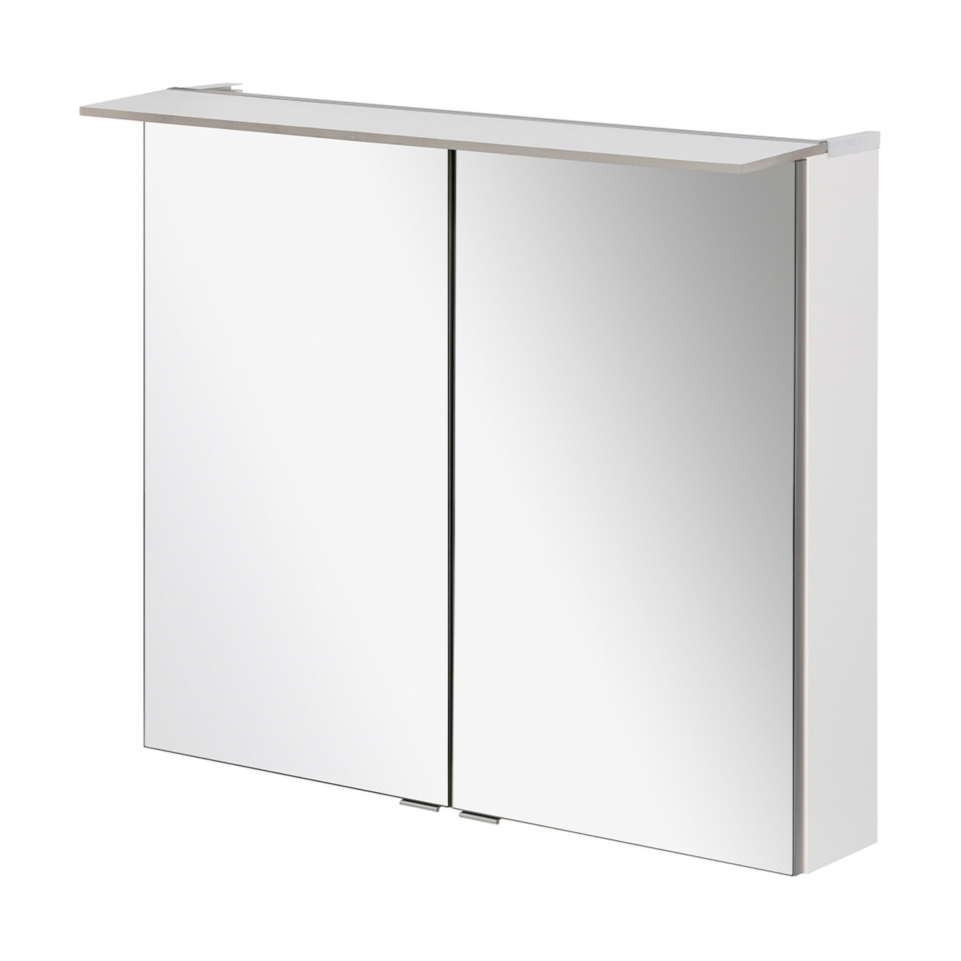 Fackelmann B.PERFEKT LED Spiegelschrank 80 cm breit, Weiß Fackelmann B.PERFEKT LED Spiegelschrank 80 cm breit, Weiß