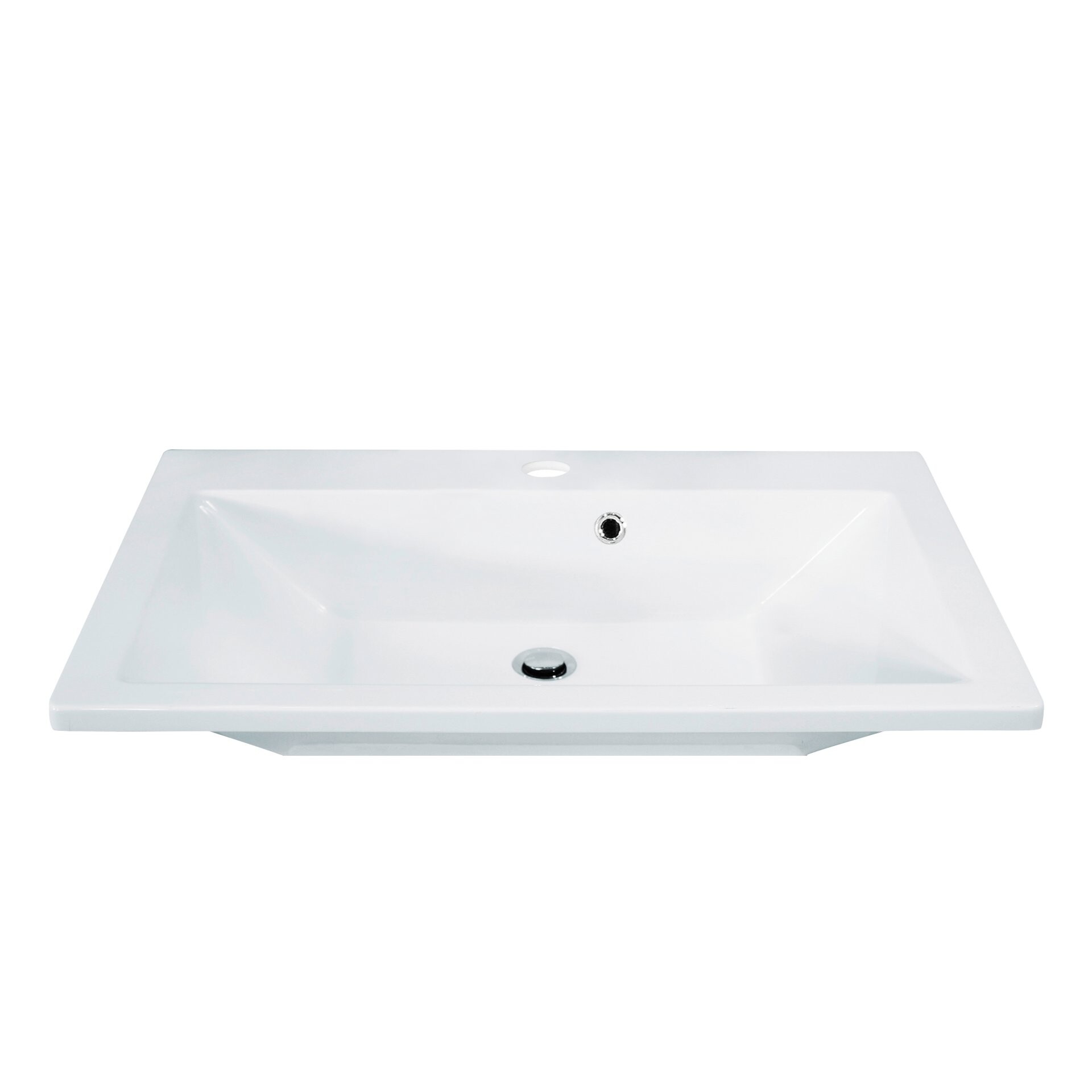 Fackelmann DOMINO Waschbecken 80 cm Gussmarmor Fackelmann DOMINO Waschbecken 80 cm Gussmarmor