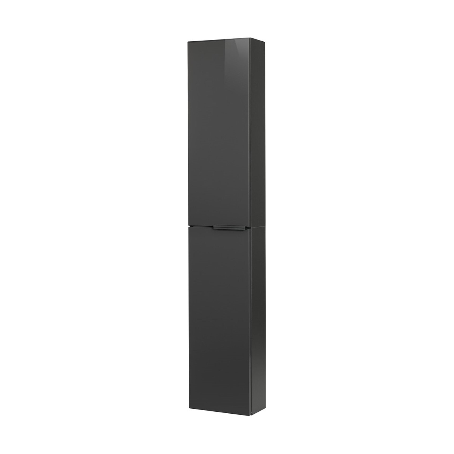 Fackelmann LUNA Hochschrank slim 30cm, Schwarz/Anthrazit Fackelmann LUNA Hochschrank slim 30cm, Schwarz/Anthrazit