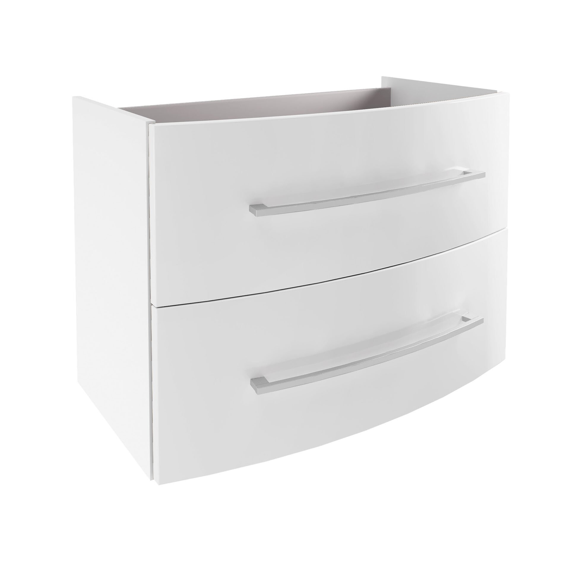 Fackelmann VERONA Waschbeckenunterschrank 79,4 cm breit, Weiß Hochglanz Fackelmann VERONA Waschbeckenunterschrank 79,4 cm breit, Weiß Hochglanz