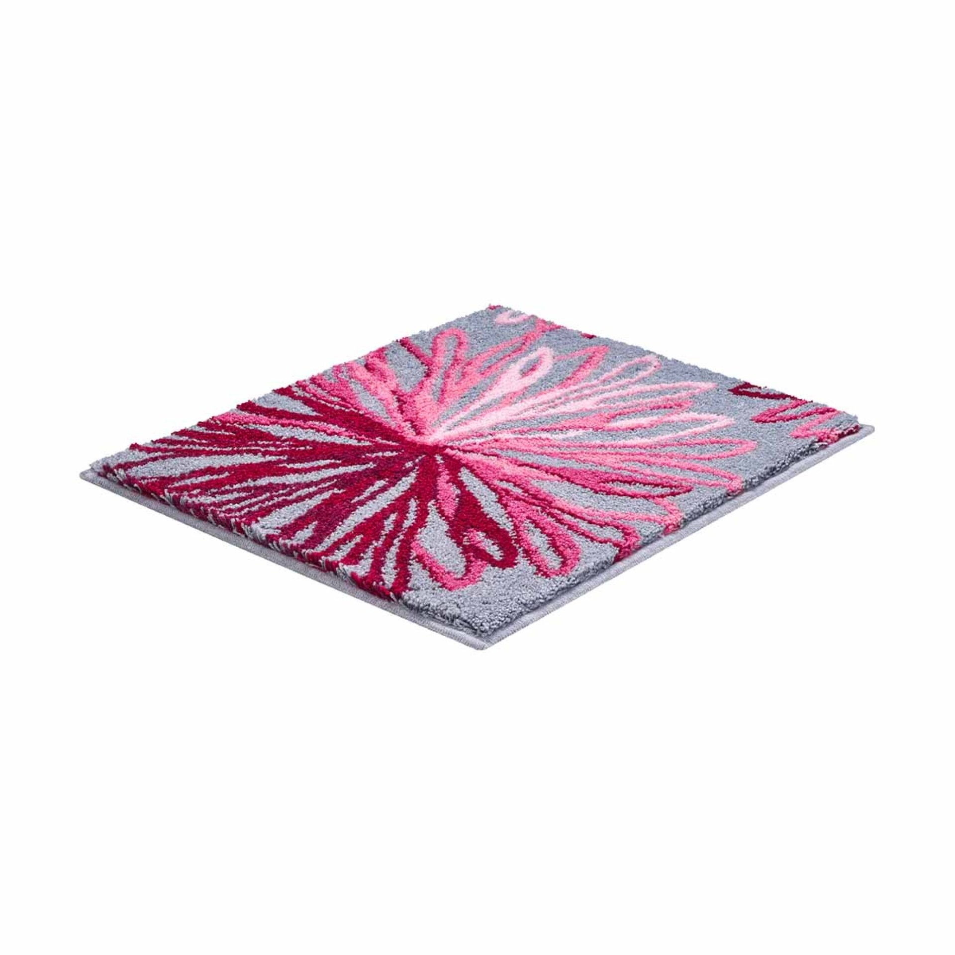 GRUND ART Badematte 50 x 60 cm, Rosa/Grau GRUND ART Badematte 50 x 60 cm, Rosa/Grau