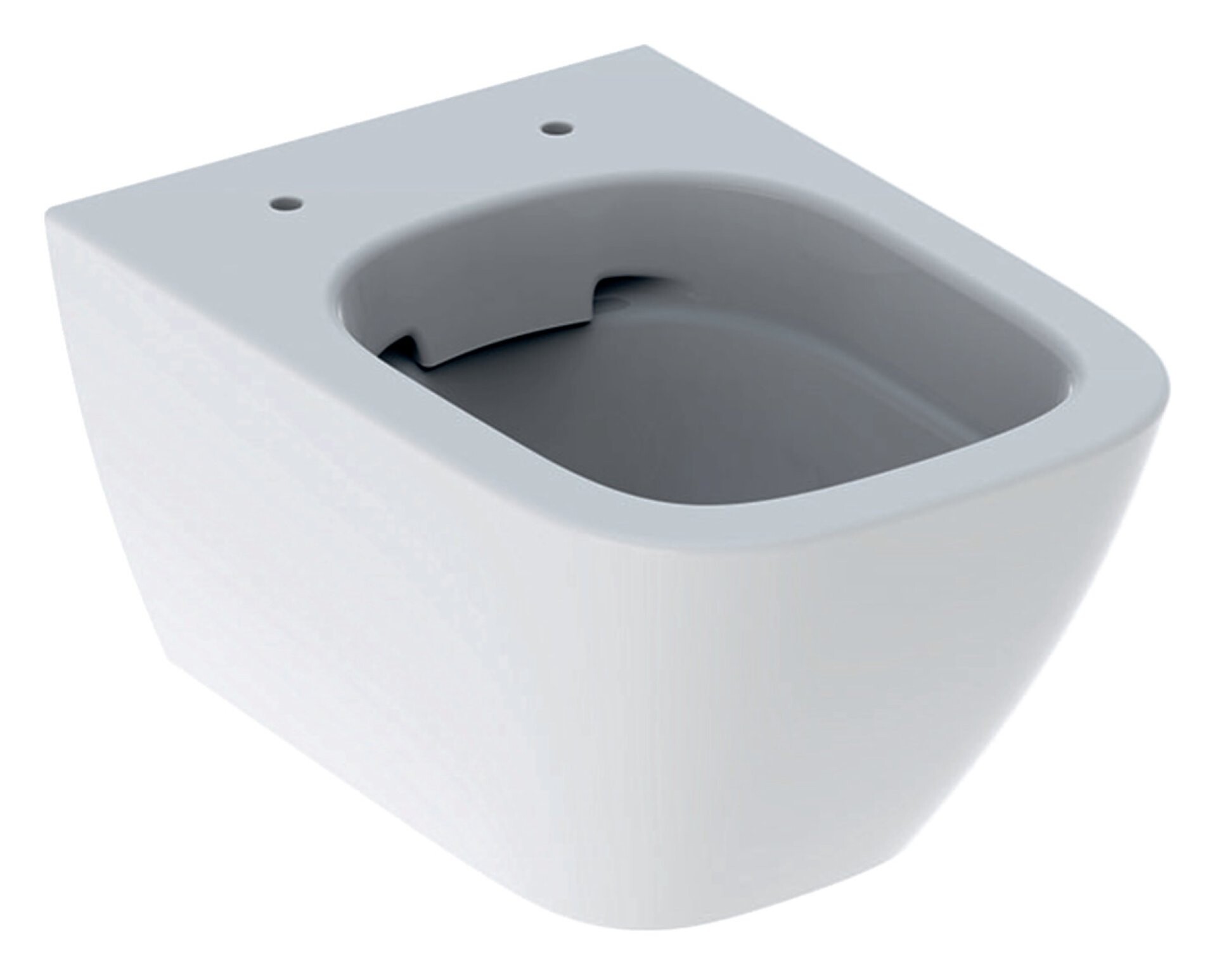 GEBERIT SMYLE SQUARE Tiefspül-WC 49 cm, Weiß, spülrandlos, wandhängend, KeraTect GEBERIT SMYLE SQUARE Tiefspül-WC 49 cm, Weiß, spülrandlos, wandhängend, KeraTect