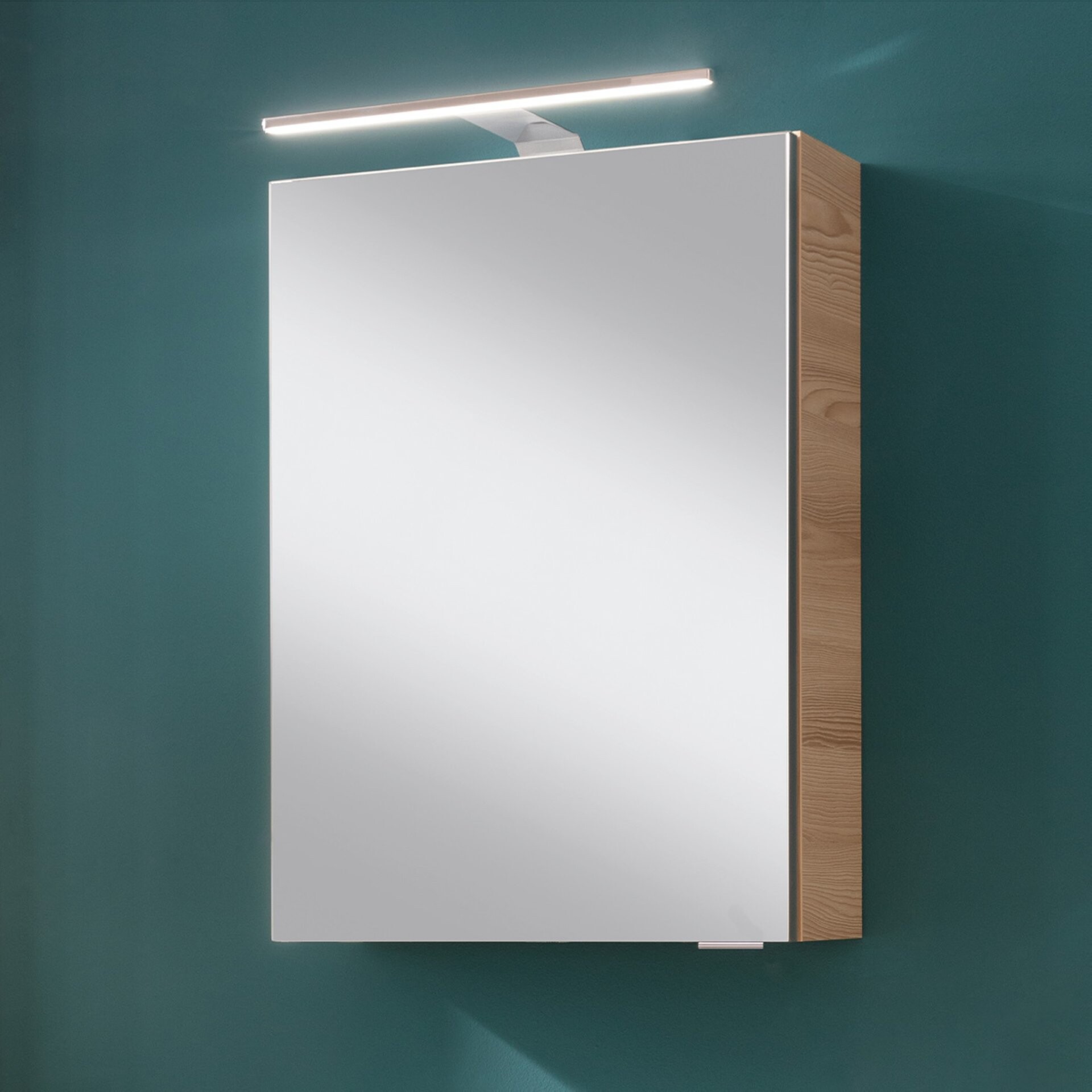 Fackelmann SBC MILANO Gäste-WC Spiegelschrank 40 cm, Braun hell, links Fackelmann SBC MILANO Gäste-WC Spiegelschrank 40 cm, Braun hell, links