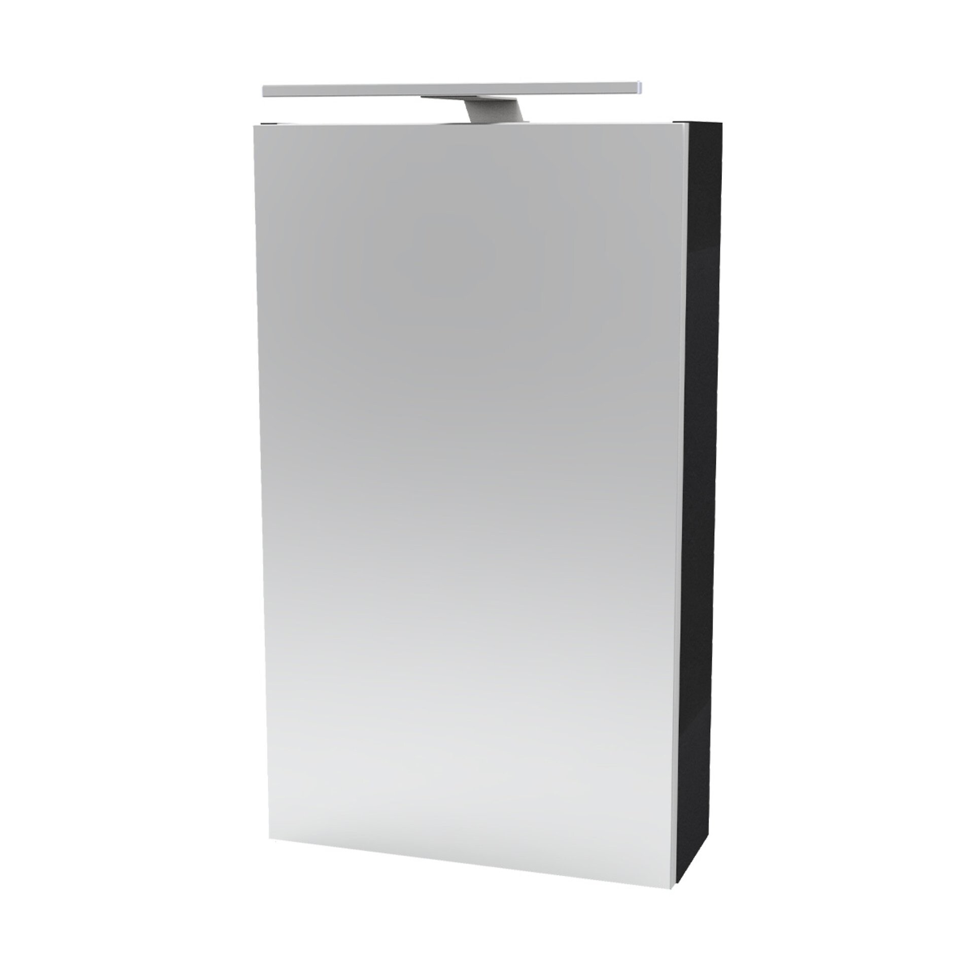 Fackelmann SBC LUNA Gäste-WC Spiegelschrank 40 cm, Anthrazit, links Fackelmann SBC LUNA Gäste-WC Spiegelschrank 40 cm, Anthrazit, links