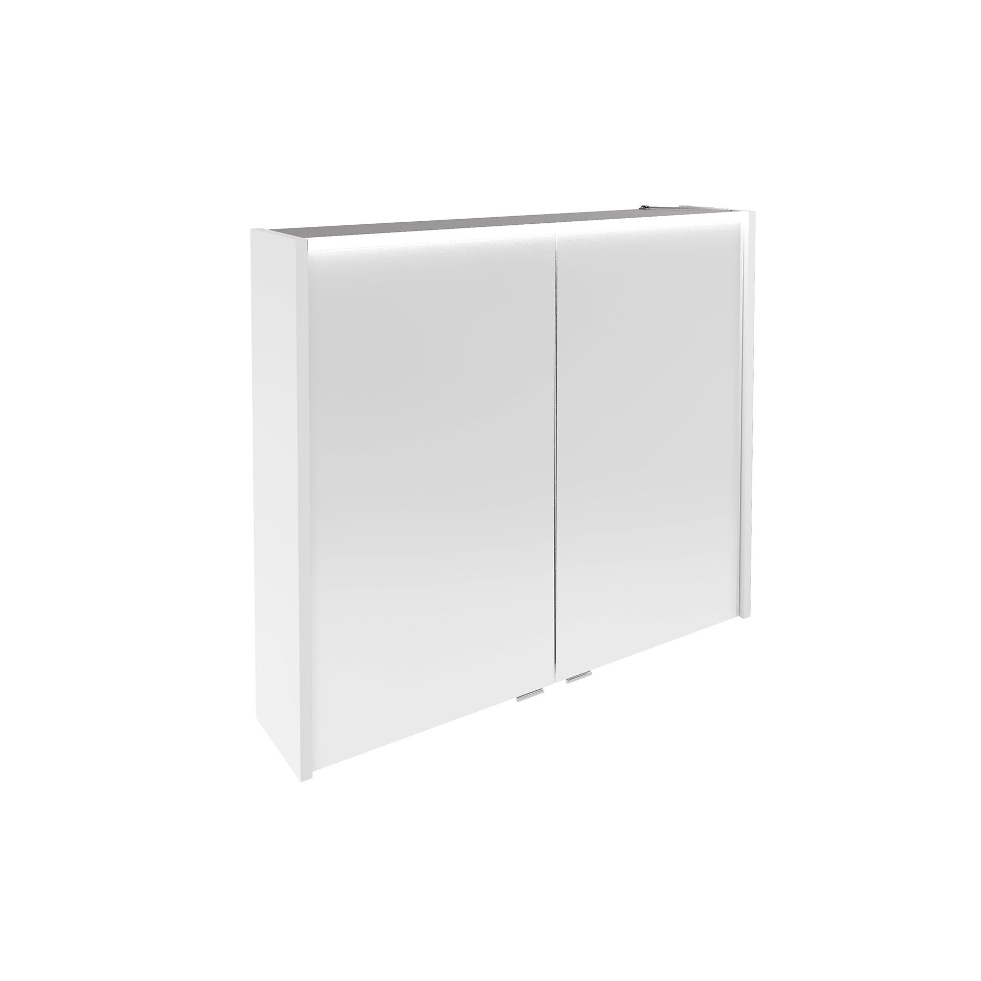 Fackelmann VERONA LED Spiegelschrank 80 cm, Weiß Glanz Fackelmann VERONA LED Spiegelschrank 80 cm, Weiß Glanz