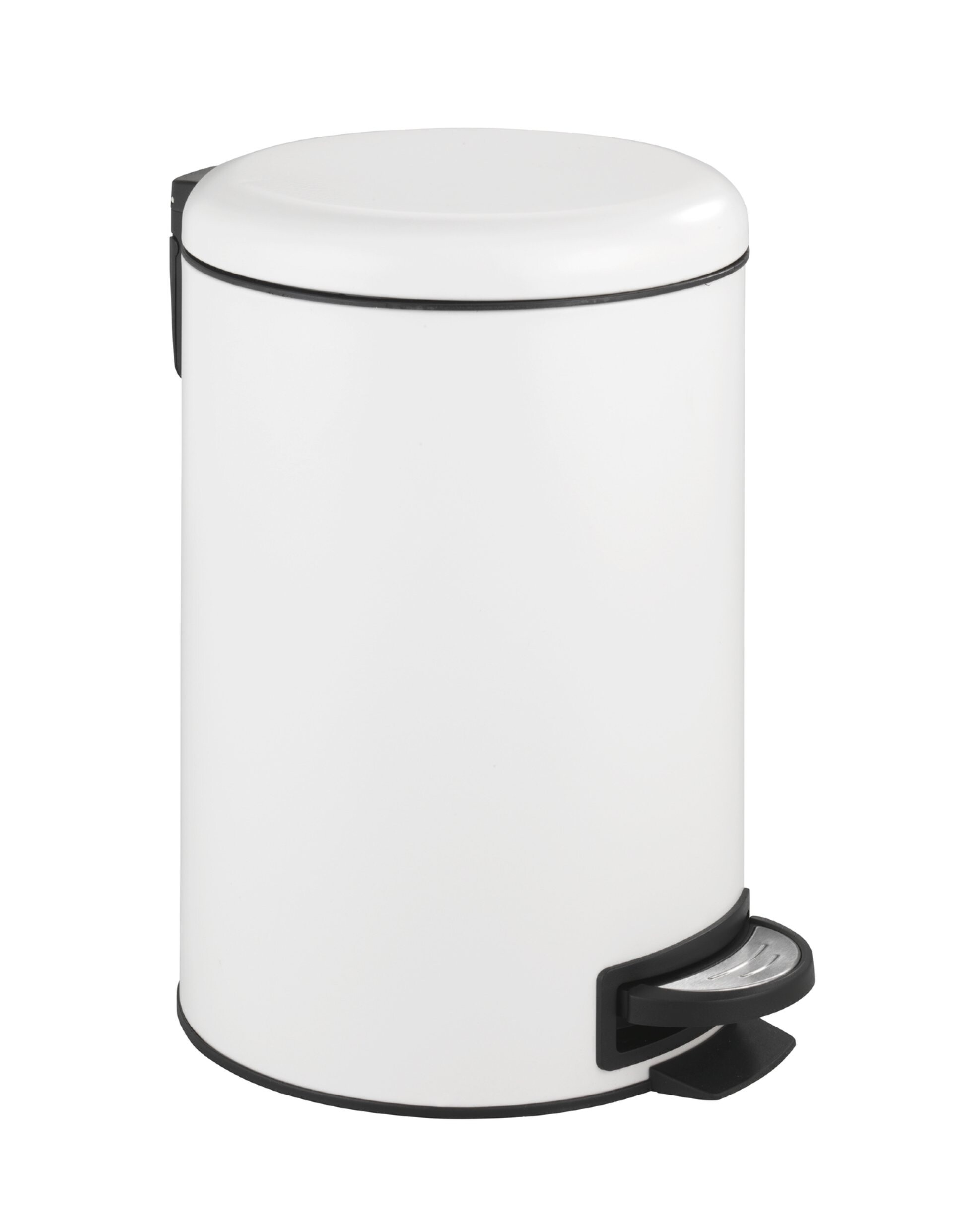 WENKO LEMAN Kosmetikeimer 12 Liter, Weiß, Easy Close