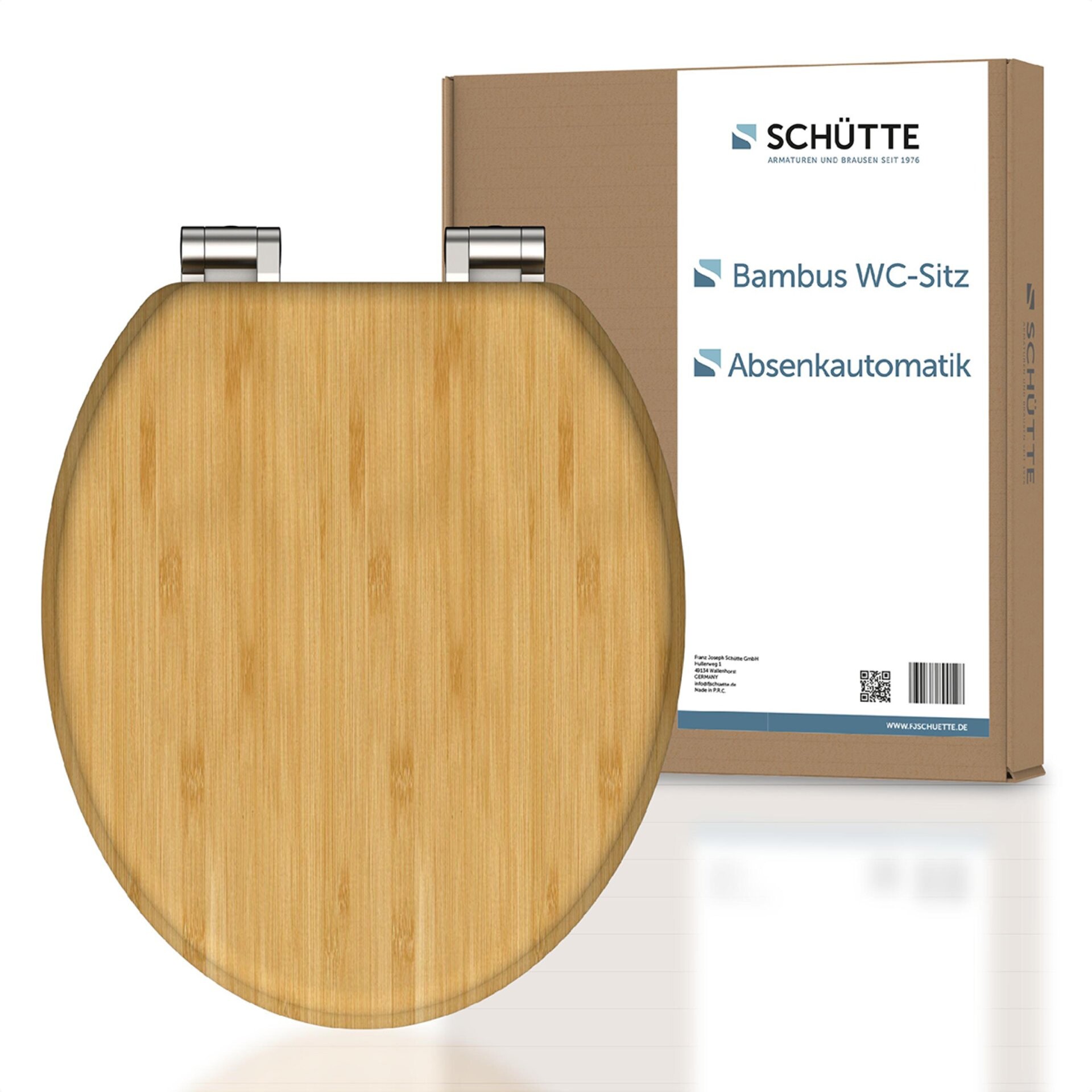 Schütte Bambus WC-Sitz, mit Absenkautomatik Schütte Bambus WC-Sitz, mit Absenkautomatik