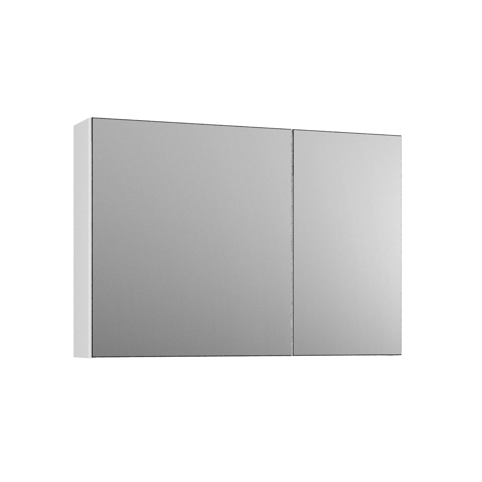 BADEDU GERS Spiegelschrank 80 cm breit, Weiß