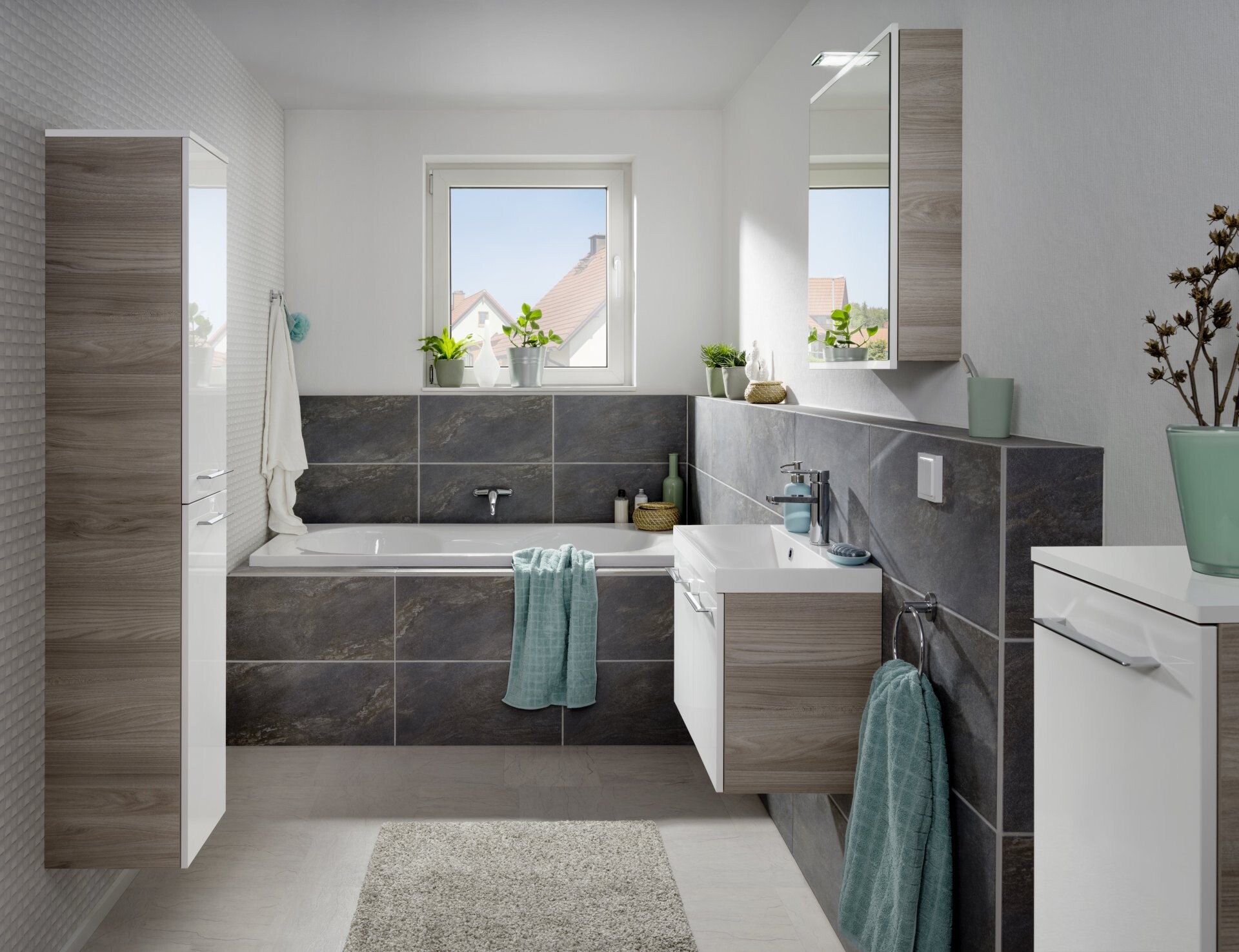 Fackelmann LIMA Badmöbelset 2-teilig, 60 cm breit, Braun/Weiß Fackelmann LIMA Badmöbelset 2-teilig, 60 cm breit, Braun/Weiß