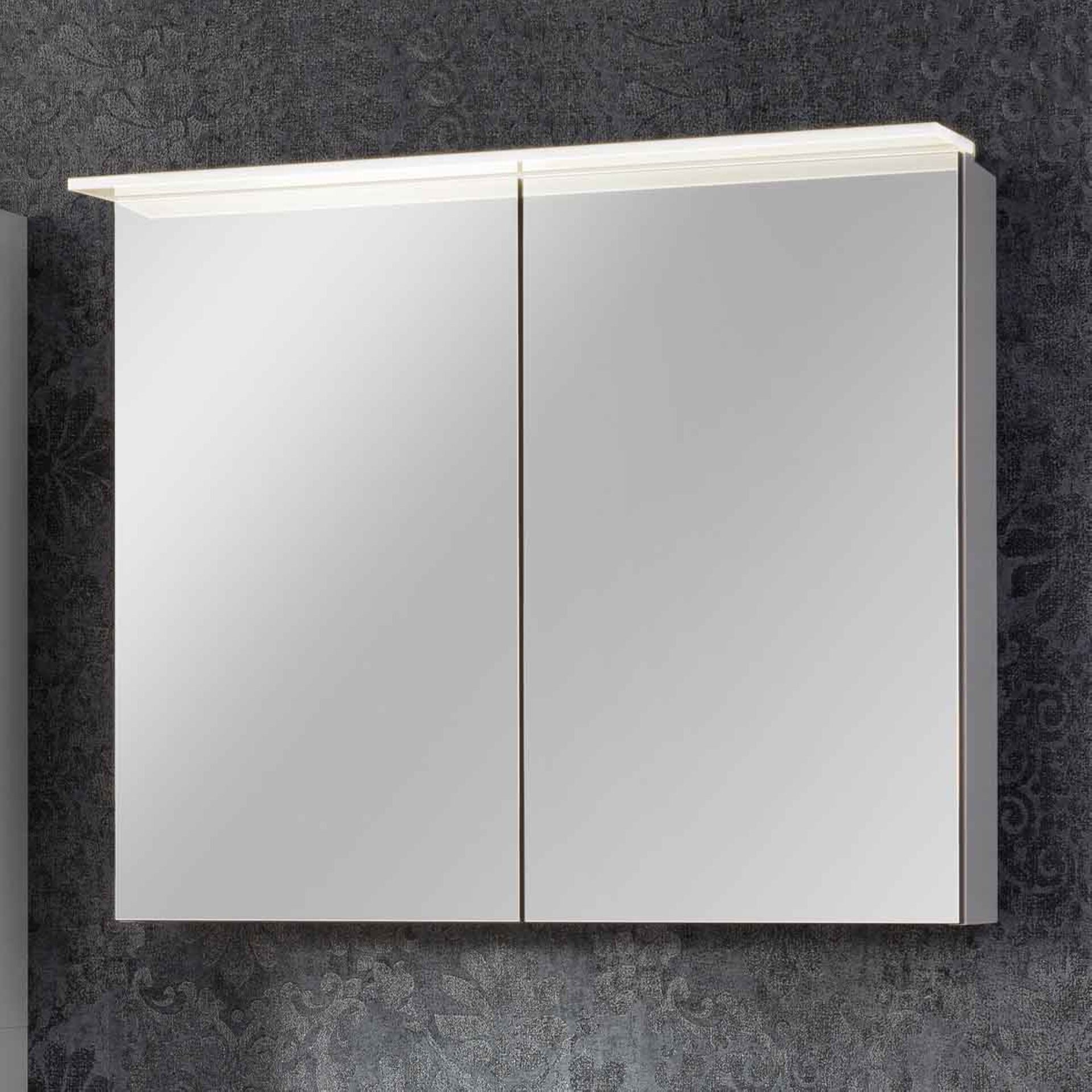 Fackelmann B.PERFEKT LED Spiegelschrank 80 cm breit, Weiß Fackelmann B.PERFEKT LED Spiegelschrank 80 cm breit, Weiß