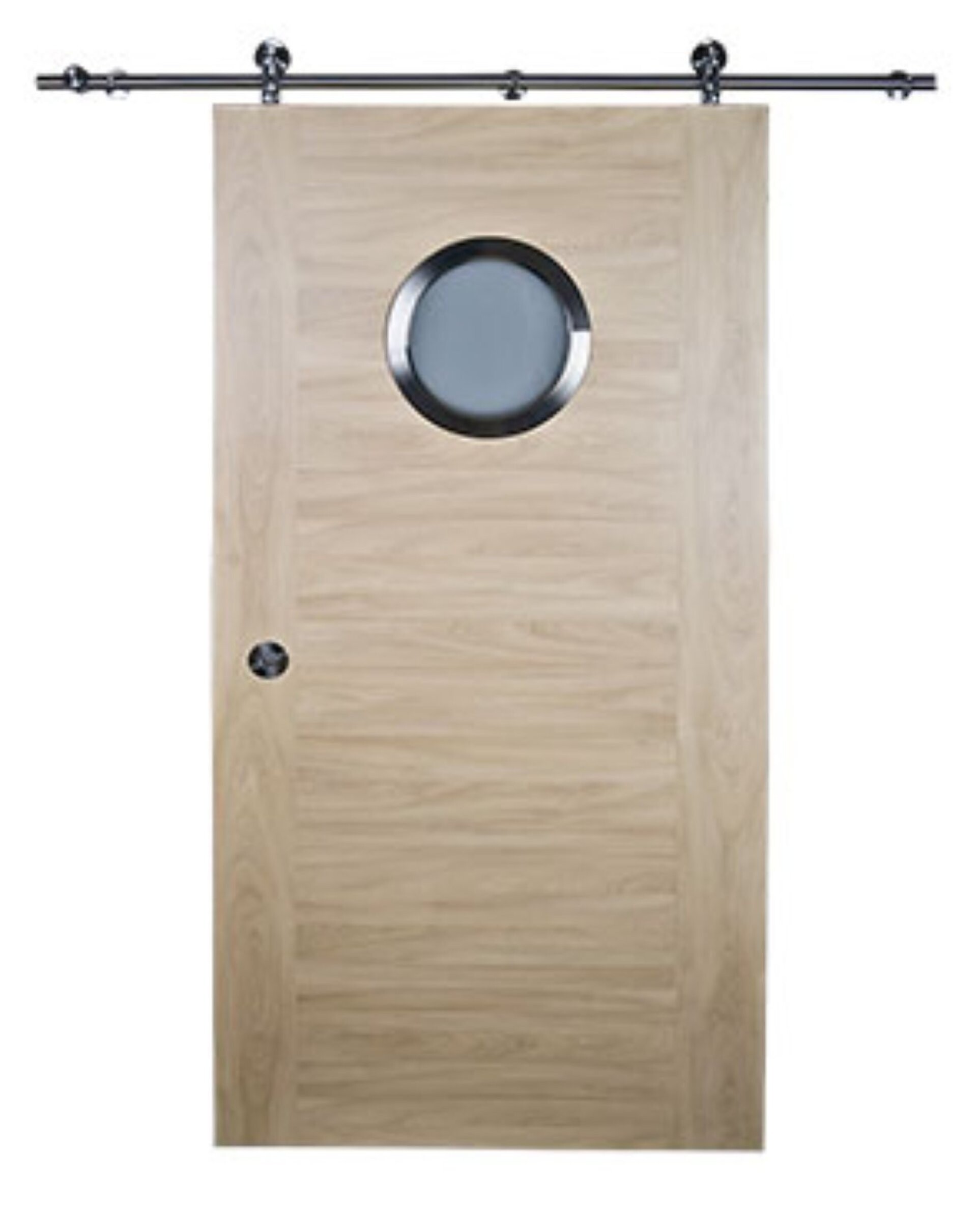 Bullauge ø 450 mm Milchglas Edelstahl mit Teleskoprahmen BT45/2 - beidseitig Schrauben