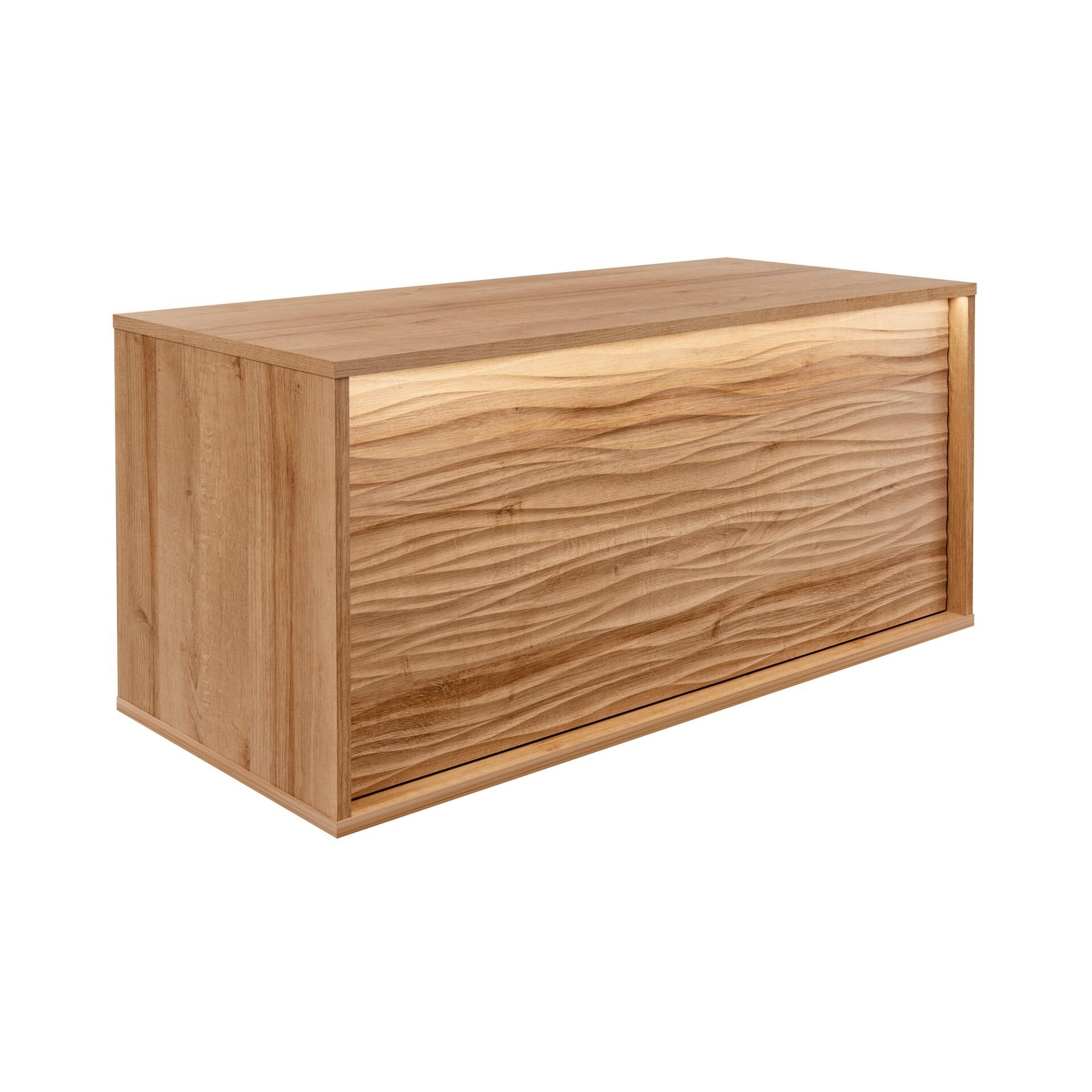 LANZET DUNE Waschbeckenunterschrank 100,3 cm breit, Braun hell, inkl. LED Beleuchtung LANZET DUNE Waschbeckenunterschrank 100,3 cm breit, Braun hell, inkl. LED Beleuchtung
