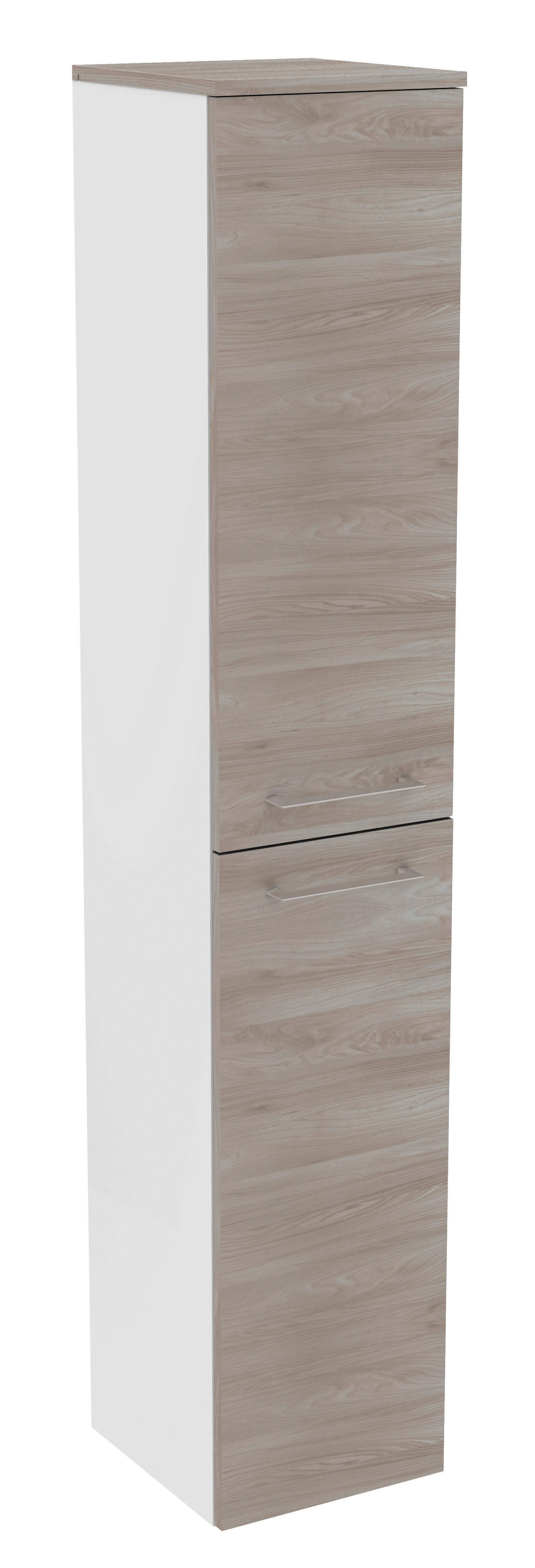 Fackelmann LIMA Hochschrank 30 cm, Weiß/Braun Fackelmann LIMA Hochschrank 30 cm, Weiß/Braun