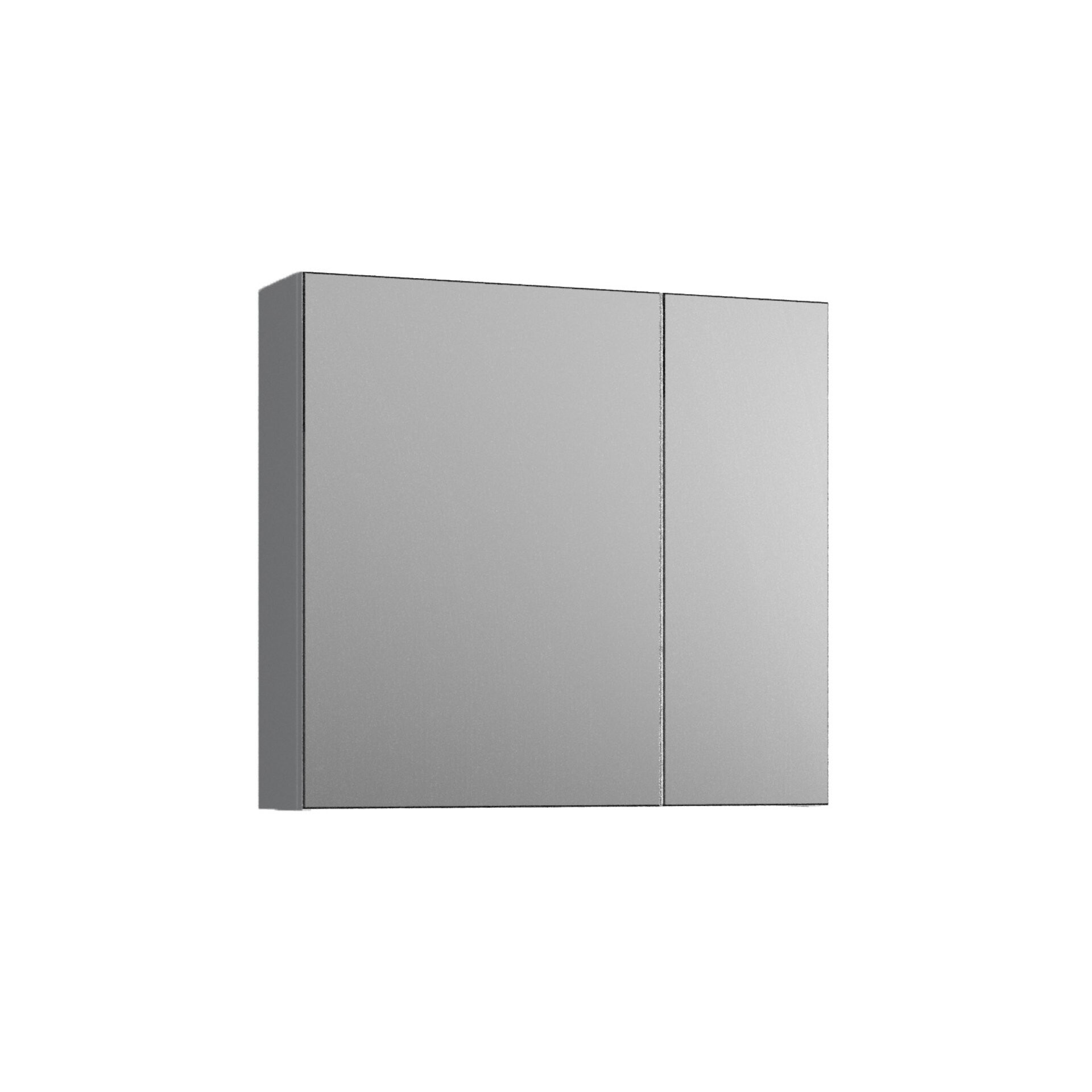 BADEDU GERS Spiegelschrank 60 cm breit, Grau