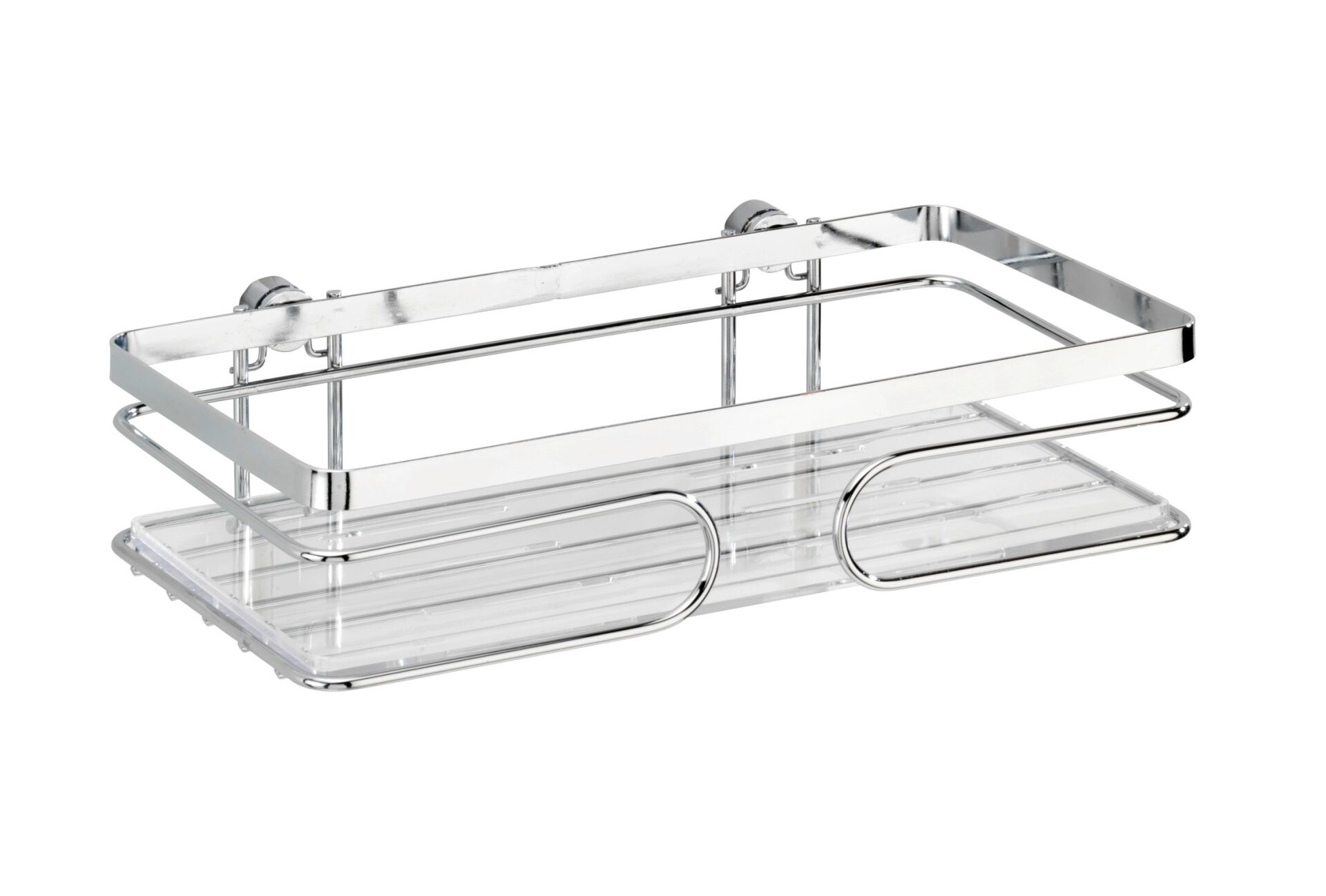 WENKO PREMIUM Duschablage, Chrom, Edelstahl rostfrei