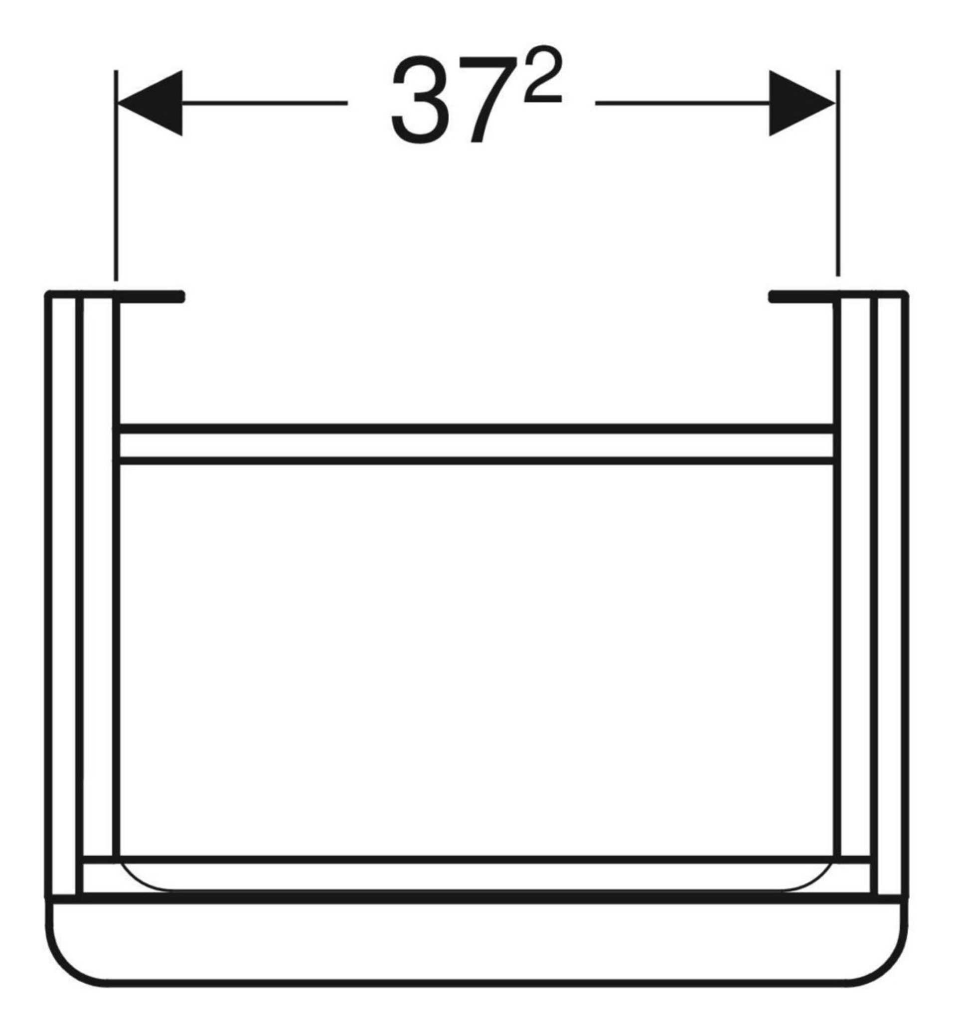 GEBERIT SMYLE SQUARE Waschbeckenunterschrank 44,2 cm breit, Braun dunkel, Türanschlag rechts GEBERIT SMYLE SQUARE Waschbeckenunterschrank 44,2 cm breit, Braun dunkel, Türanschlag rechts