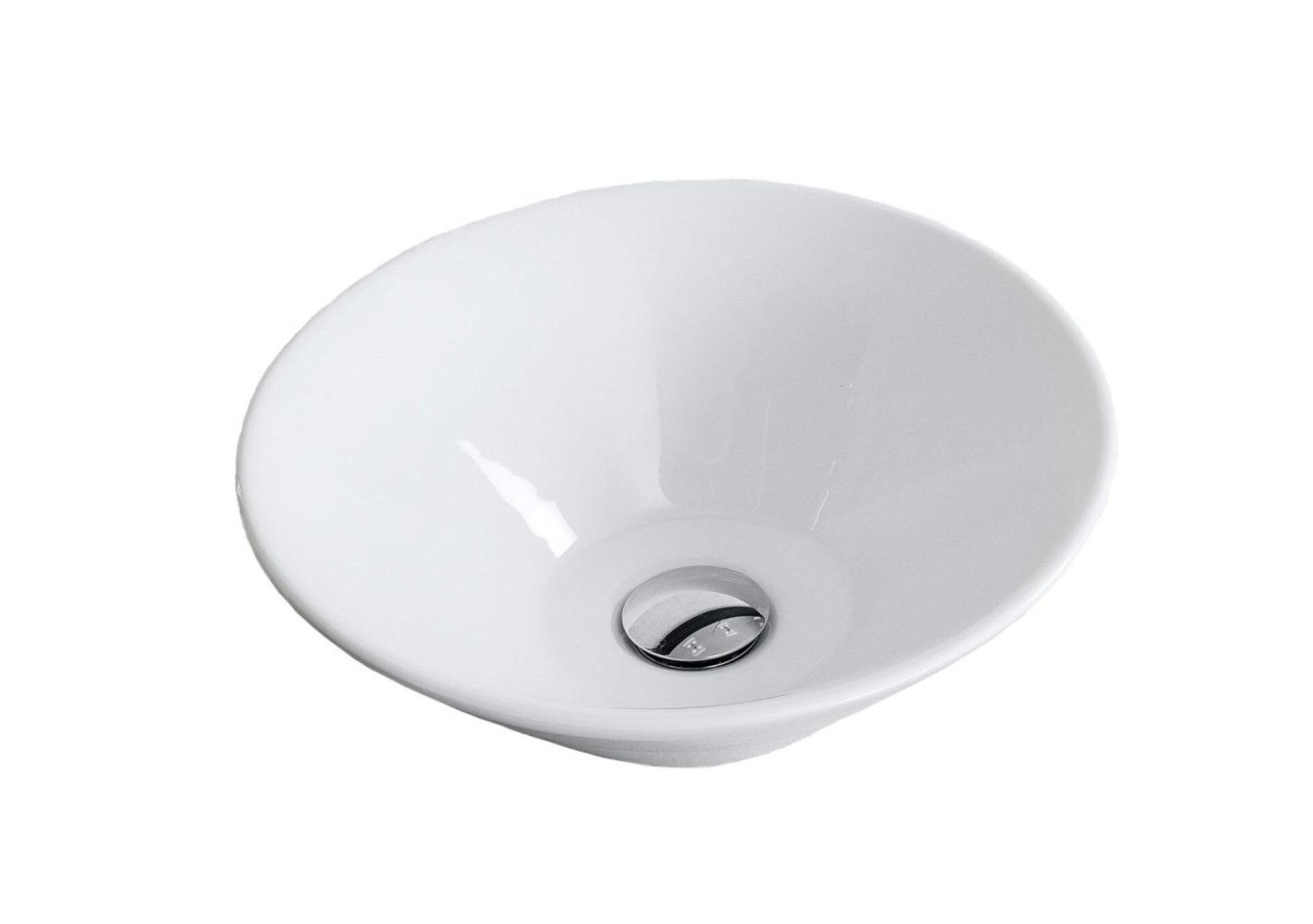 Fackelmann Waschbecken rund 42 cm Durchmesser aus Keramik Fackelmann Waschbecken rund 42 cm Durchmesser aus Keramik