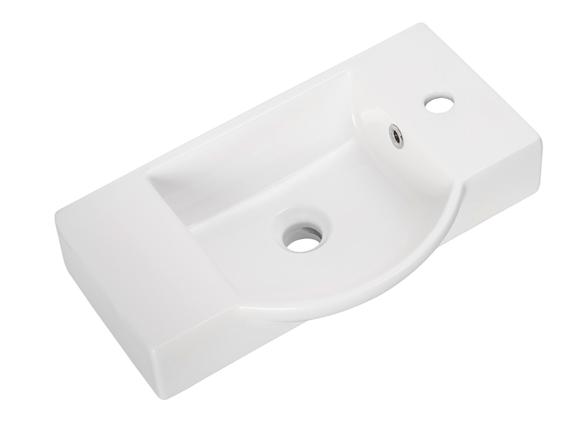 Fackelmann SBC LUXOR Gäste WC Set 2-teilig 55 cm, Braun hell/Weiß, 2 Türen, Keramik Hahnloch rechts Fackelmann SBC LUXOR Gäste WC Set 2-teilig 55 cm, Braun hell/Weiß, 2 Türen, Keramik Hahnloch rechts